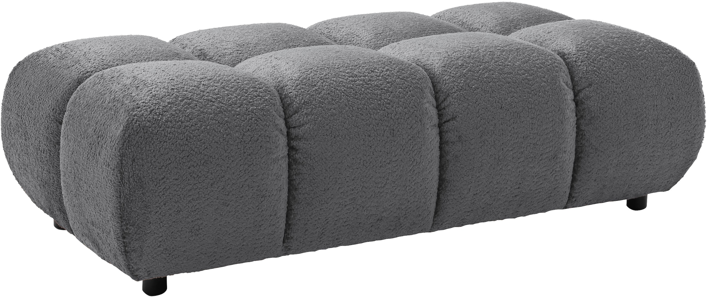Home affaire Polsterhocker »Cozy Bubble, mit eleganter Steppung, weich gepolstert, 143x73 cm« 1 Stk. tlg. passend zum Sofa und dem drehbaren Sessel der Graceland-Serie