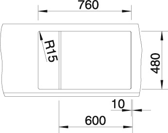 Blanco Granitspüle »METRA 6 S Compact«, aus SILGRANIT®