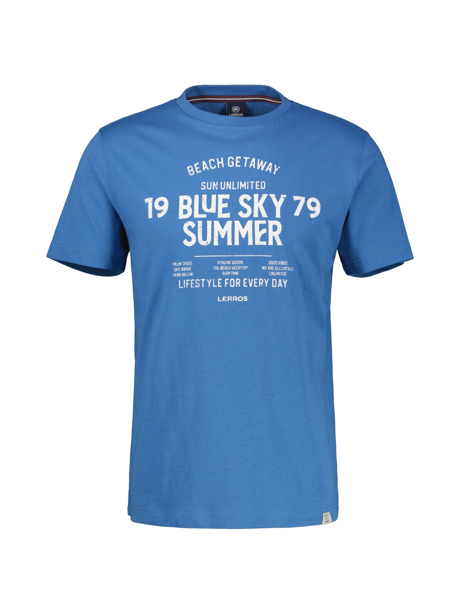 LERROS T-Shirt »LERROS Herren T-Shirt mit Brustprint«