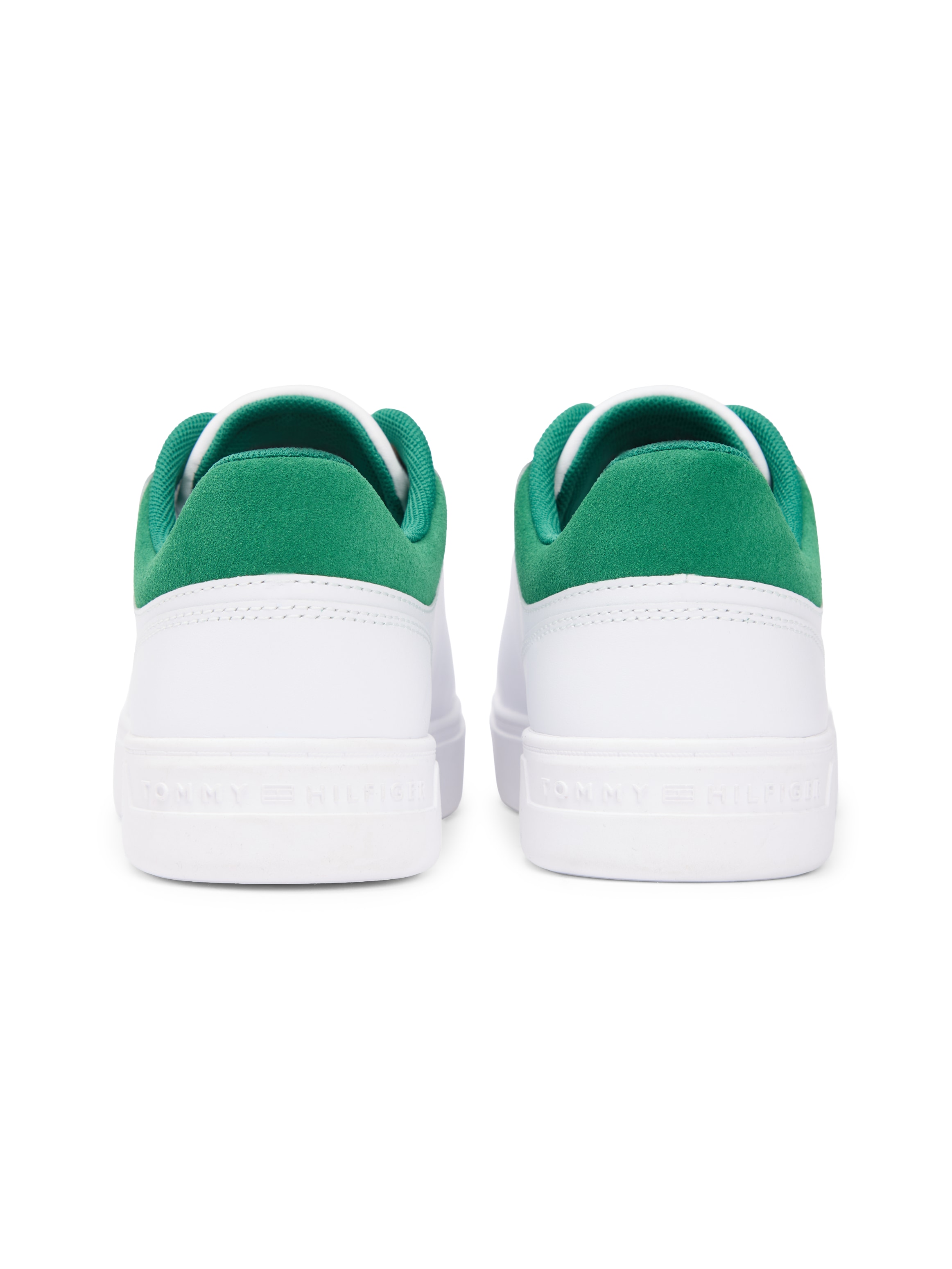 Tommy Hilfiger Plateausneaker »CASUAL CUPSOLE SNEAKER«  , Freizeitschuh, Halbschuh, Schnürschuh, Kontrastbesatz an der Ferse