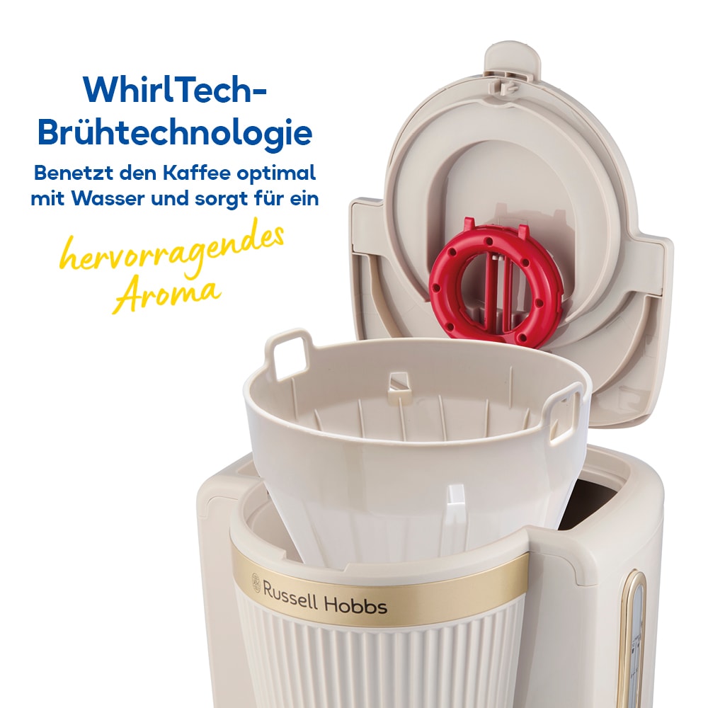 RUSSELL HOBBS Filterkaffeemaschine »Stone 26781-56« 1,25 l Kaffeekanne Warmhaltefunktion, WhilTech-Brühtechnologie