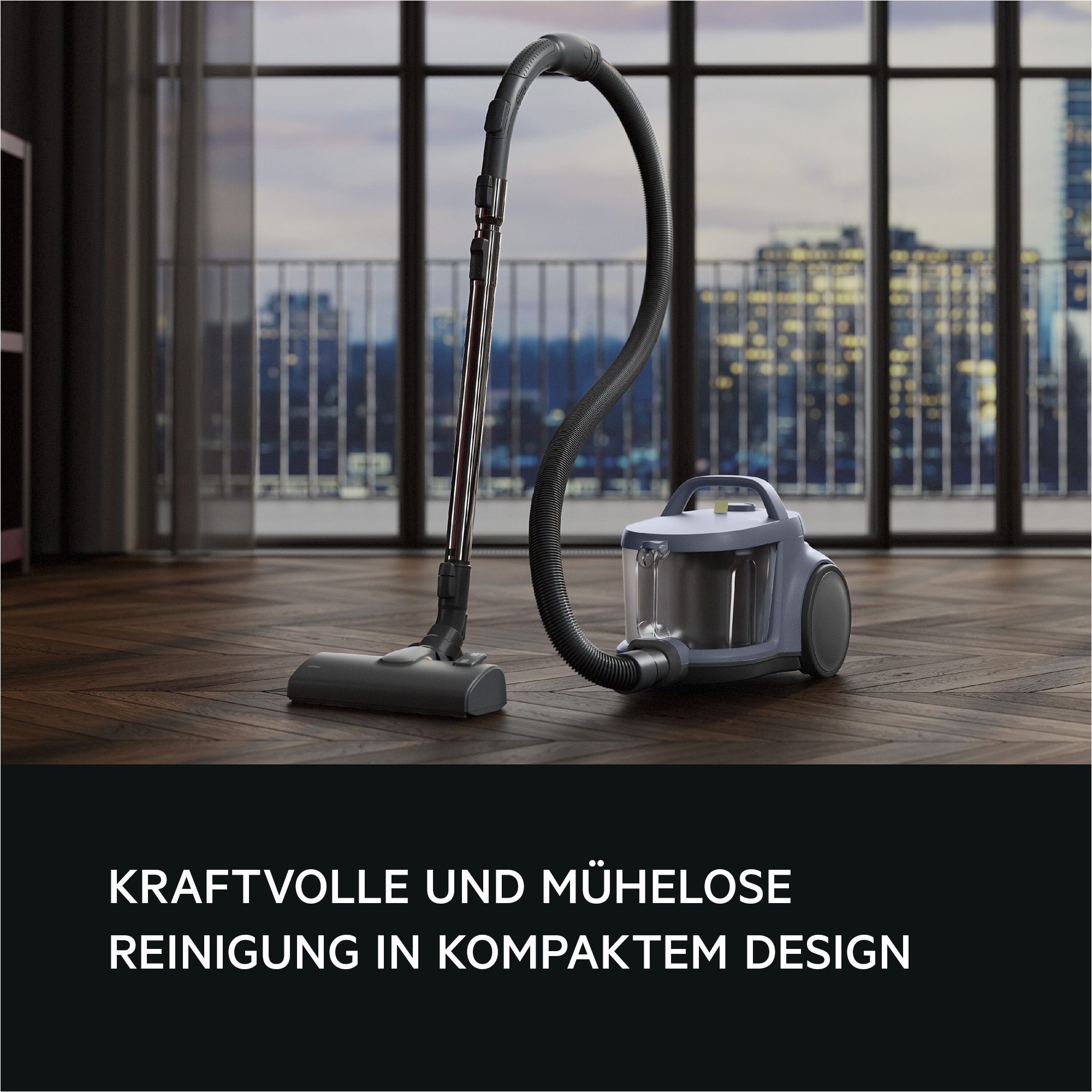 AEG Bodenstaubsauger »AL51C1LDB« 1000 W beutellos Kraftvolle Reinigung mit waschbarem HEPA‑Filter für sauberere Luft