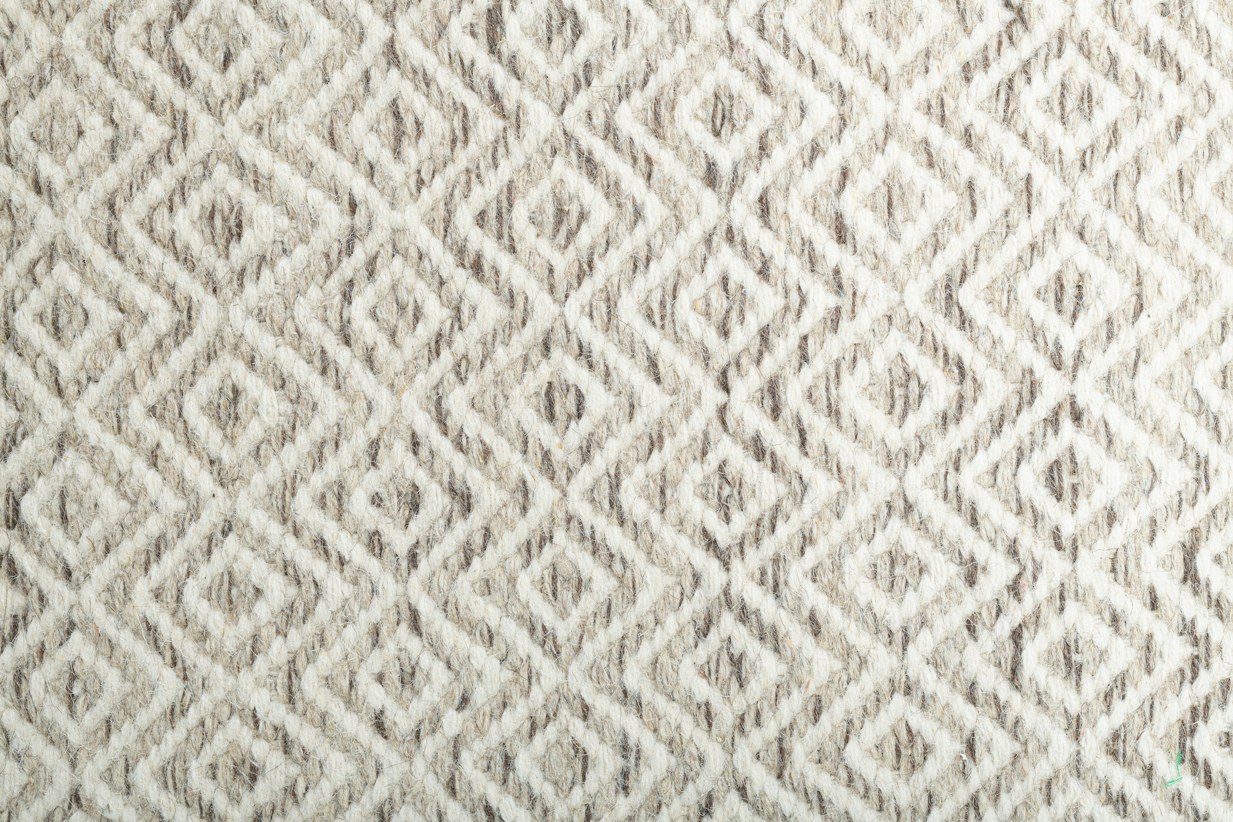 Home affaire Wollteppich »Daoulas«, rechteckig, Handweb Teppich, reine Wolle, modernes Rauten Muster, Scandi Design