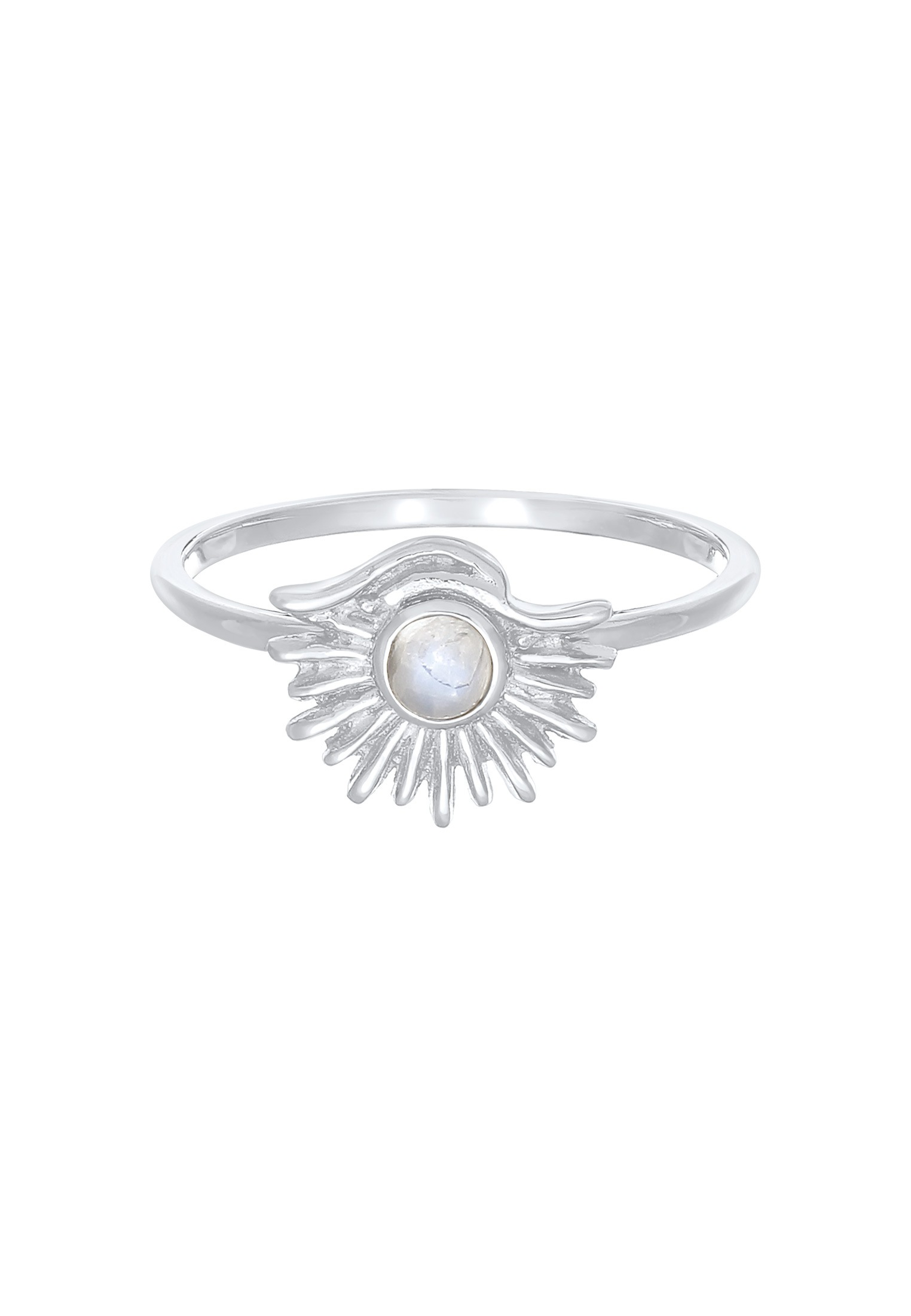 Elli Silberring »Ring Elli Mondstein Sonne Boho Style 925 Silber«