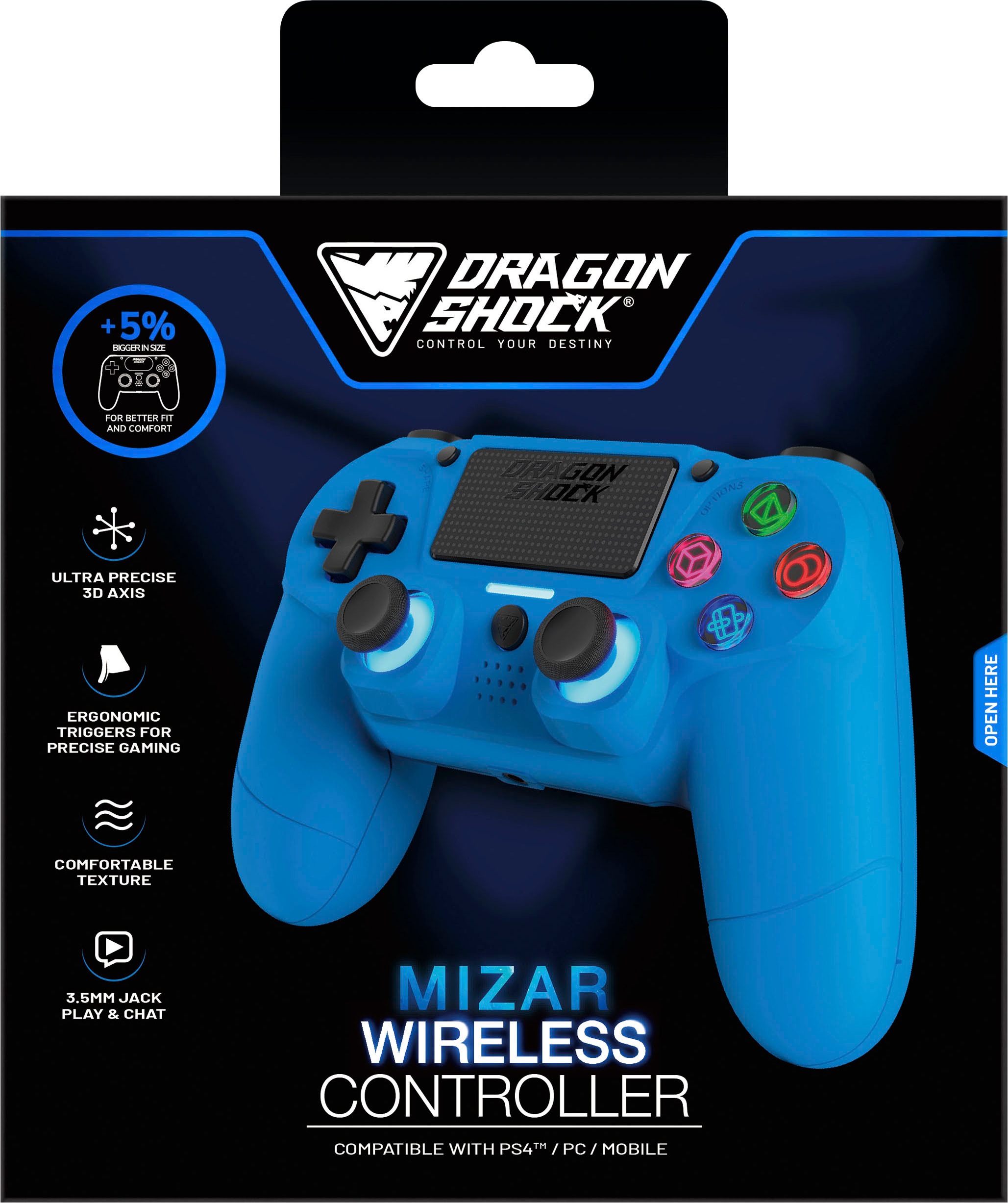 DRAGONSHOCK Controller »Mizar Wireless für PS4«