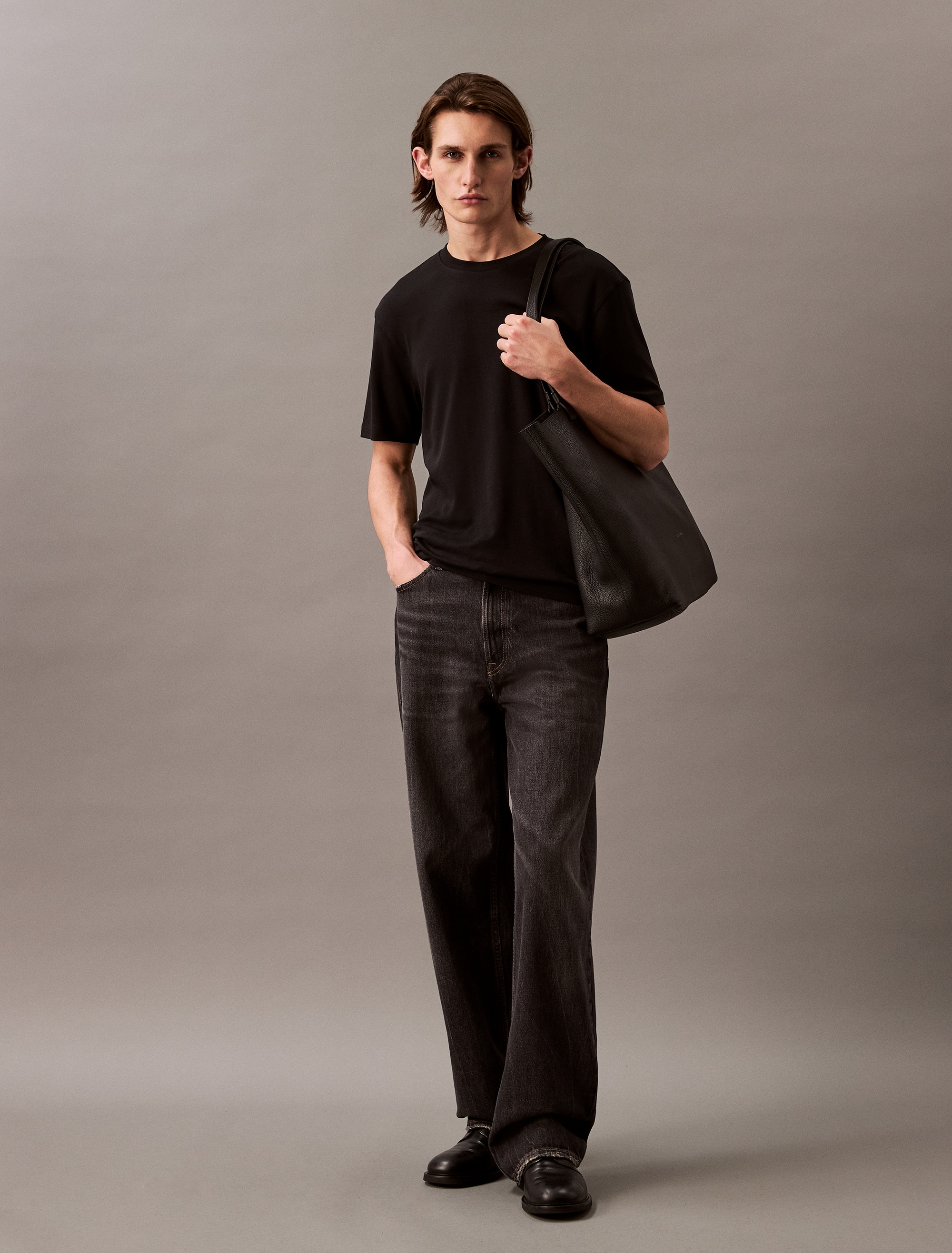 Calvin Klein T-Shirt »SS NA WHSL SUPIMA CREWNECK TEE« Rundhalsausschnitt, regular fit