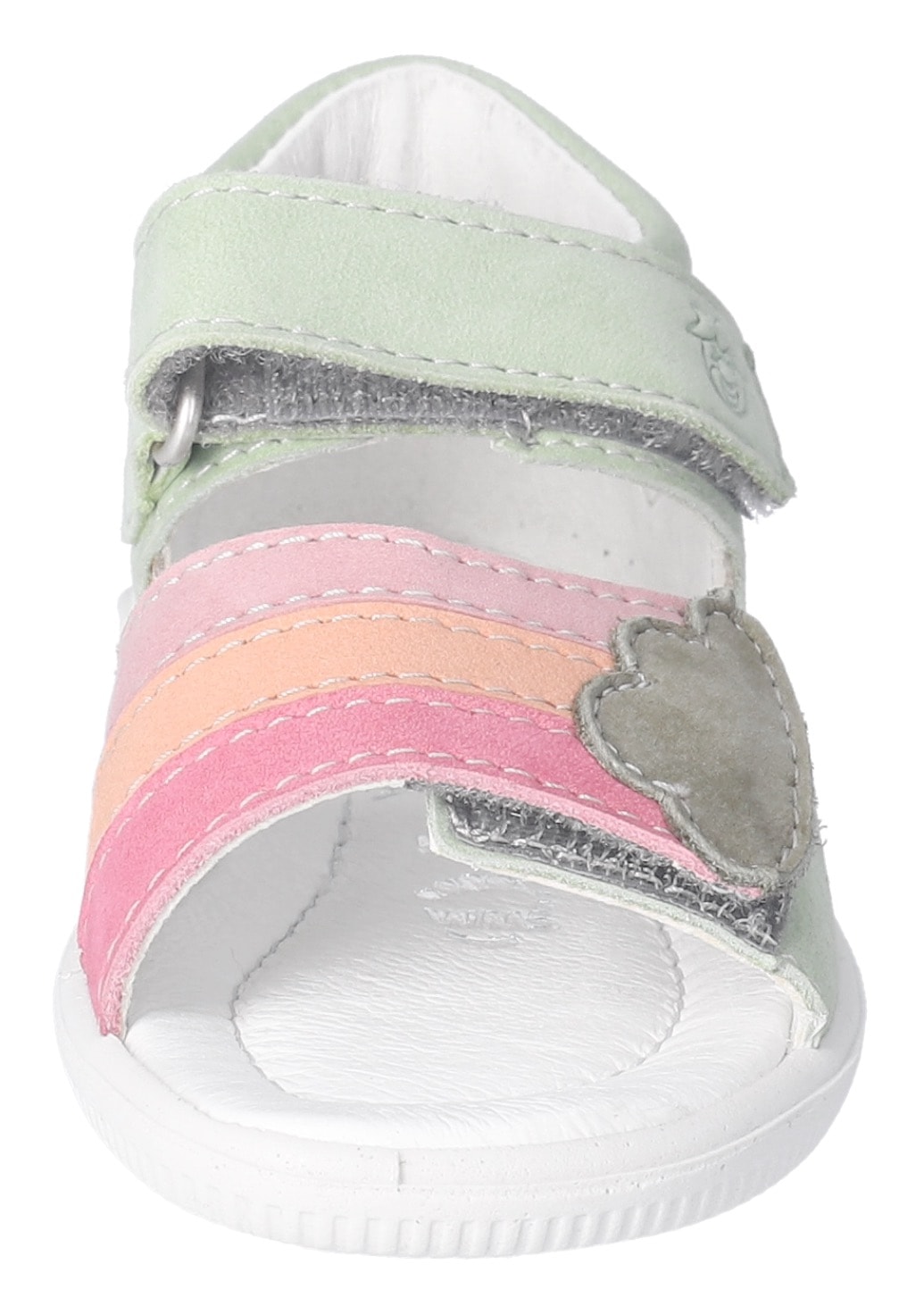 PEPINO by RICOSTA Sandale »Tia WMS: mittel«  , Klettsandale im Regenbogendesign, WMS, Größenschablone zum Download