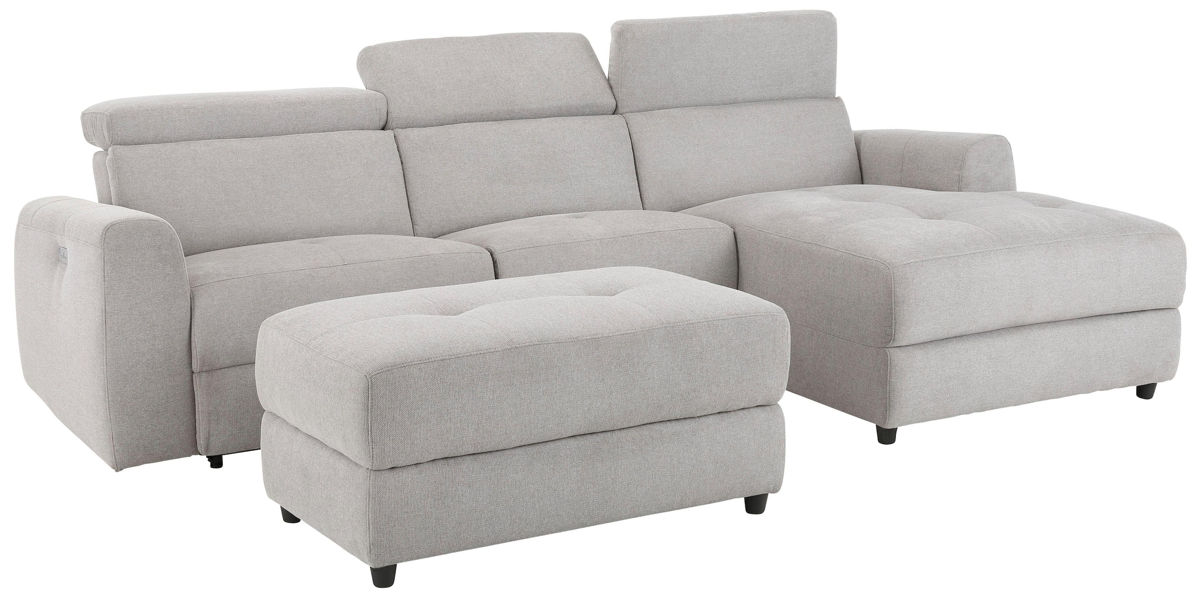 Home affaire Ecksofa »Sentrano, L-Form,«, 275 cm, man. o. elektr. Relaxfunktion und USB/Kopfverstellung