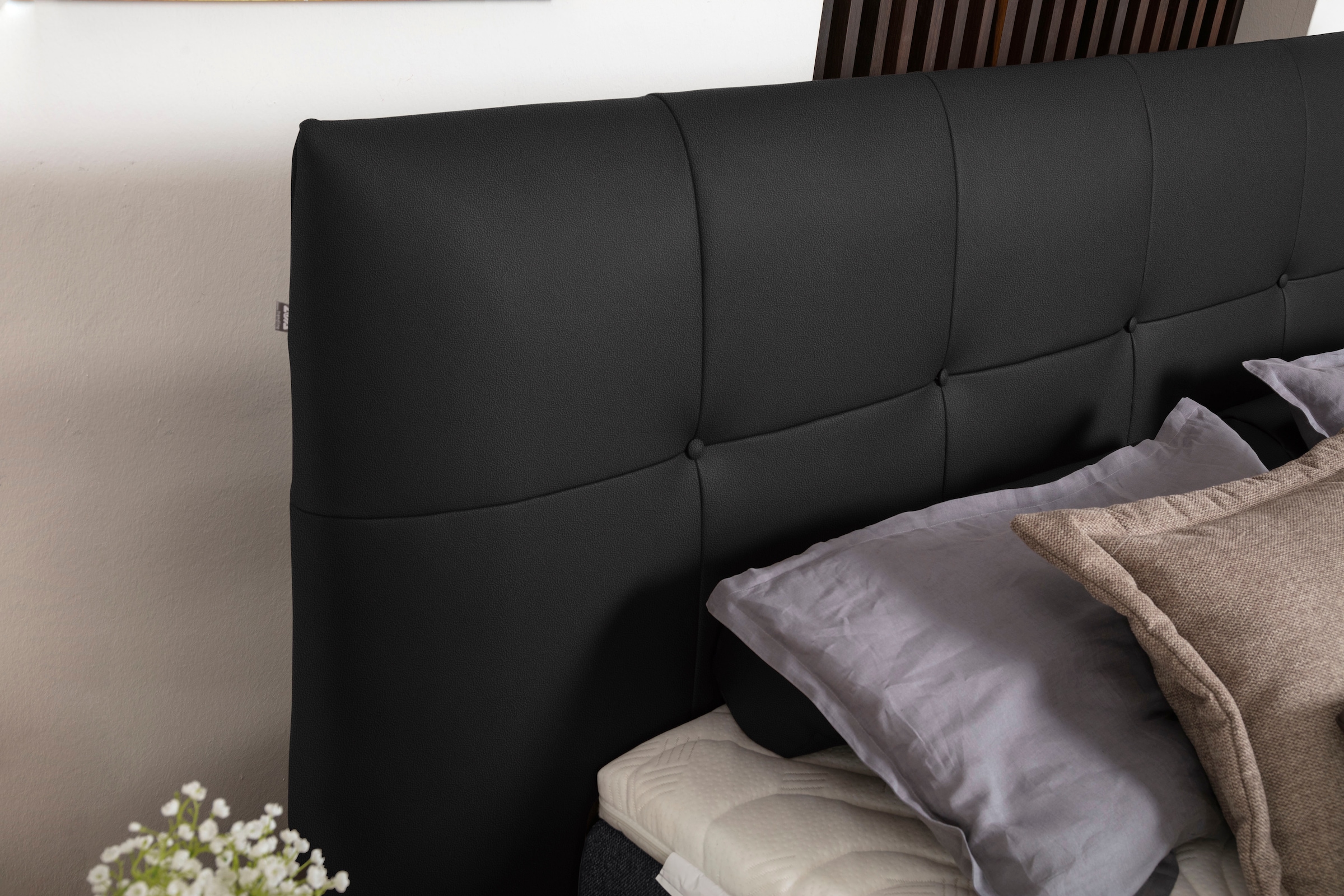 alina Boxspringbett »Luella«, ADA trendline Boxspringbett, inkl. Matratze und Viscoschaum-Topper