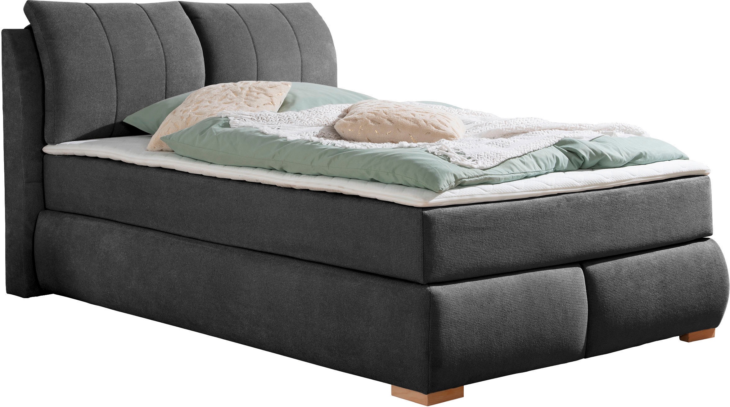 Home affaire Boxspringbett »Breitenthal«, abnehmbare Rückenkissen mit Klettband