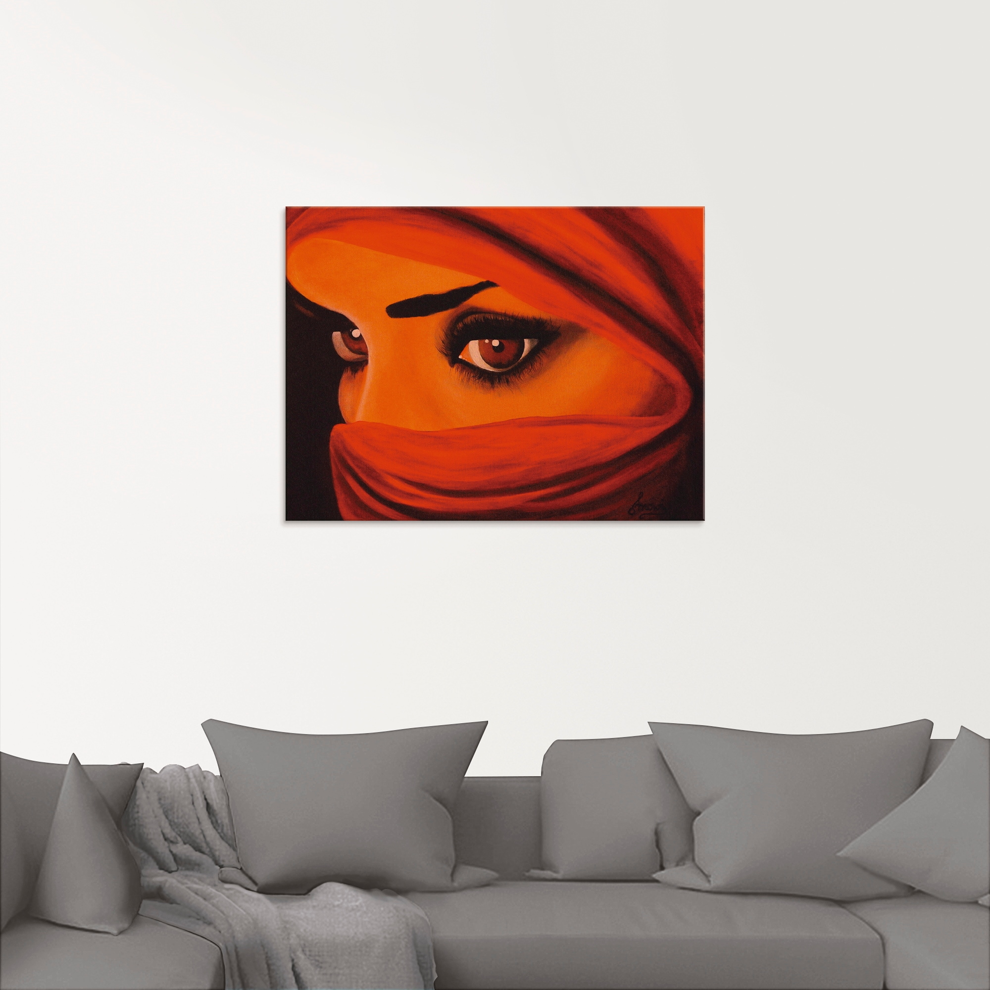 Artland Glasbild »Tuareg-Die von Gott Verlassene«, Frau, (1 St.), in verschiedenen Größen