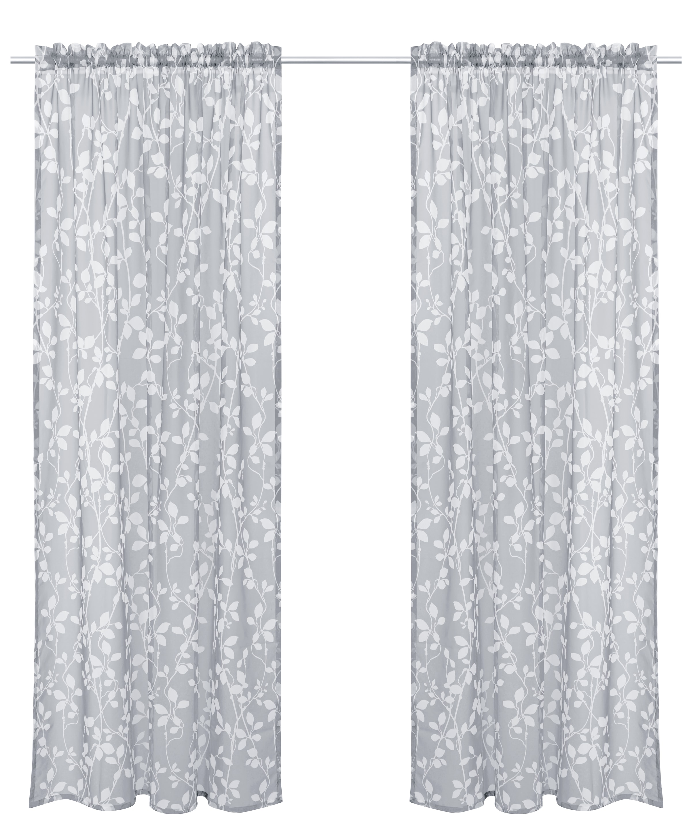 my home Gardine »Issoire« Stangendurchzug 1 Stk. tlg. Wohnzimmer, Schlafzimmer, Esszimmer, gemustert, modern