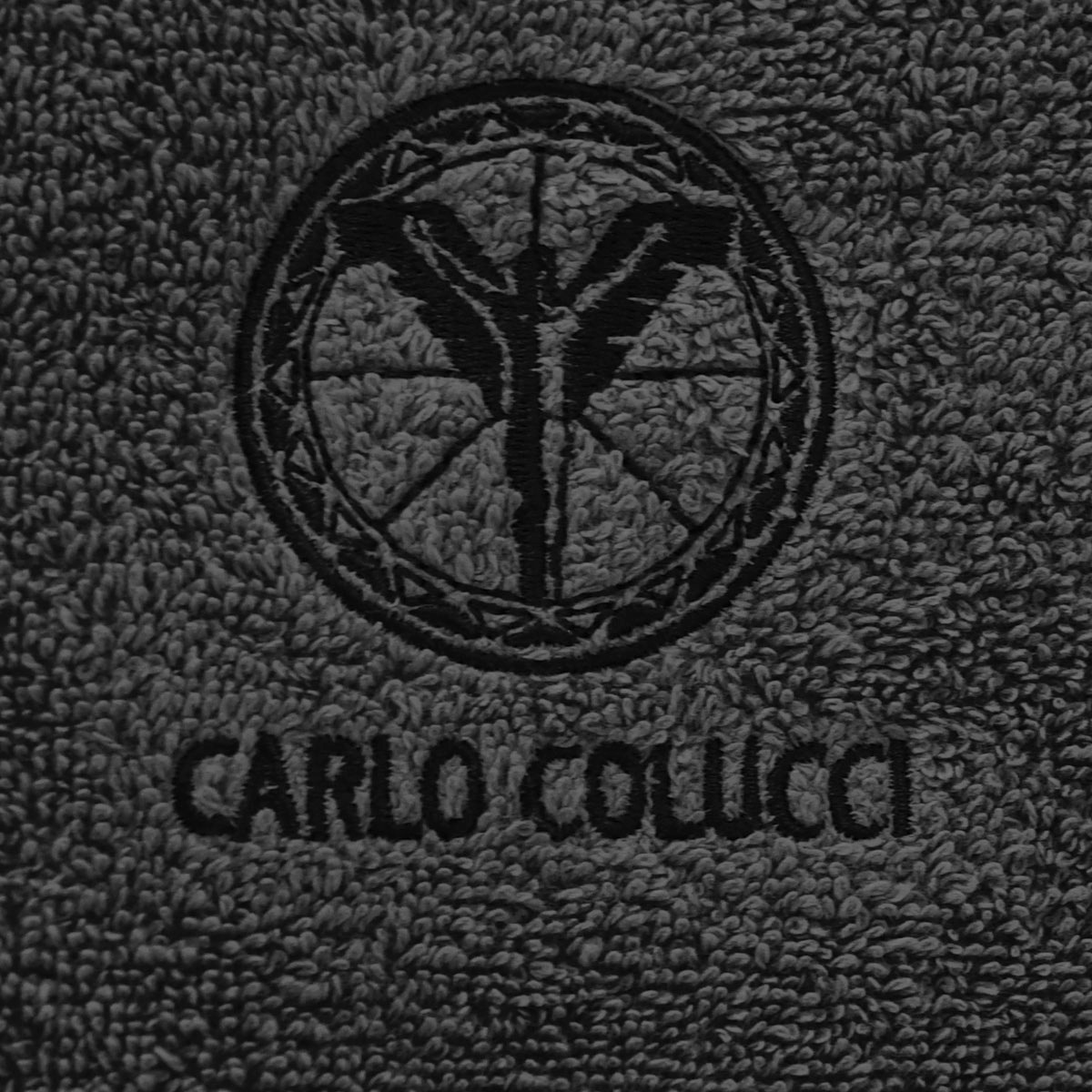 CARLO COLUCCI Strandtuch »Sandro«, (1 St., Saunatuch 75 x 200 cm), mit Logo-Stickerei