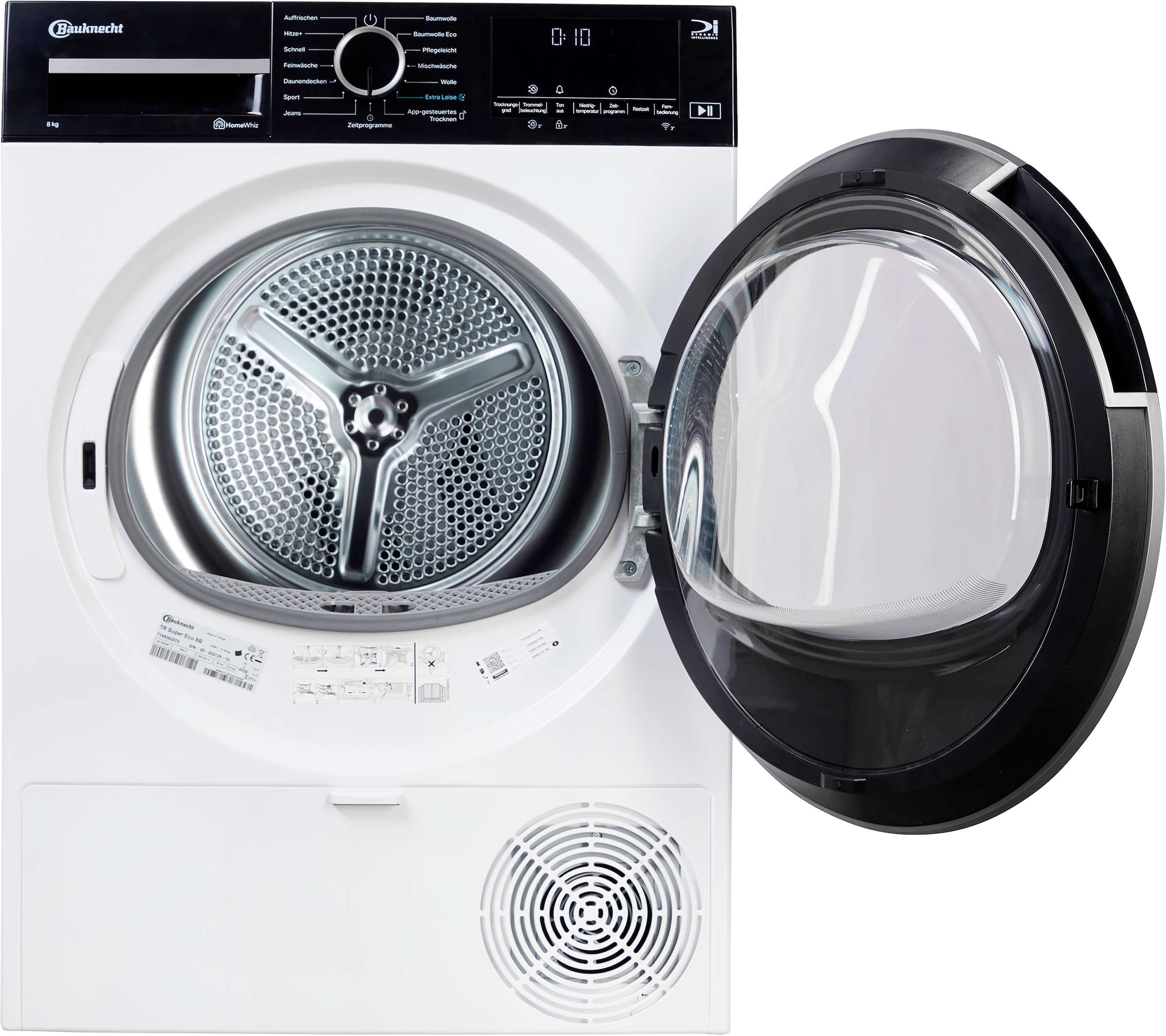 BAUKNECHT Wärmepumpentrockner »TR Super Eco 8B« Intelligentes Trocknen dank Dynamic Intelligence Technologie