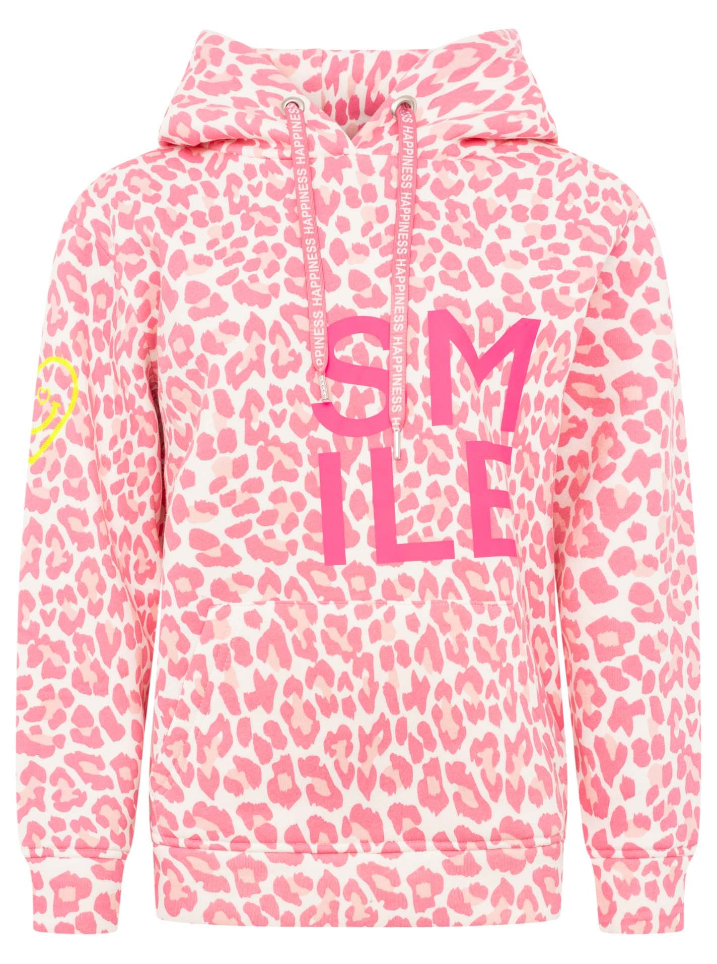 Zwillingsherz Hoodie »"Alissa Leo AOP"«, mit SMILE Print, Kapuze, Leo Muster
