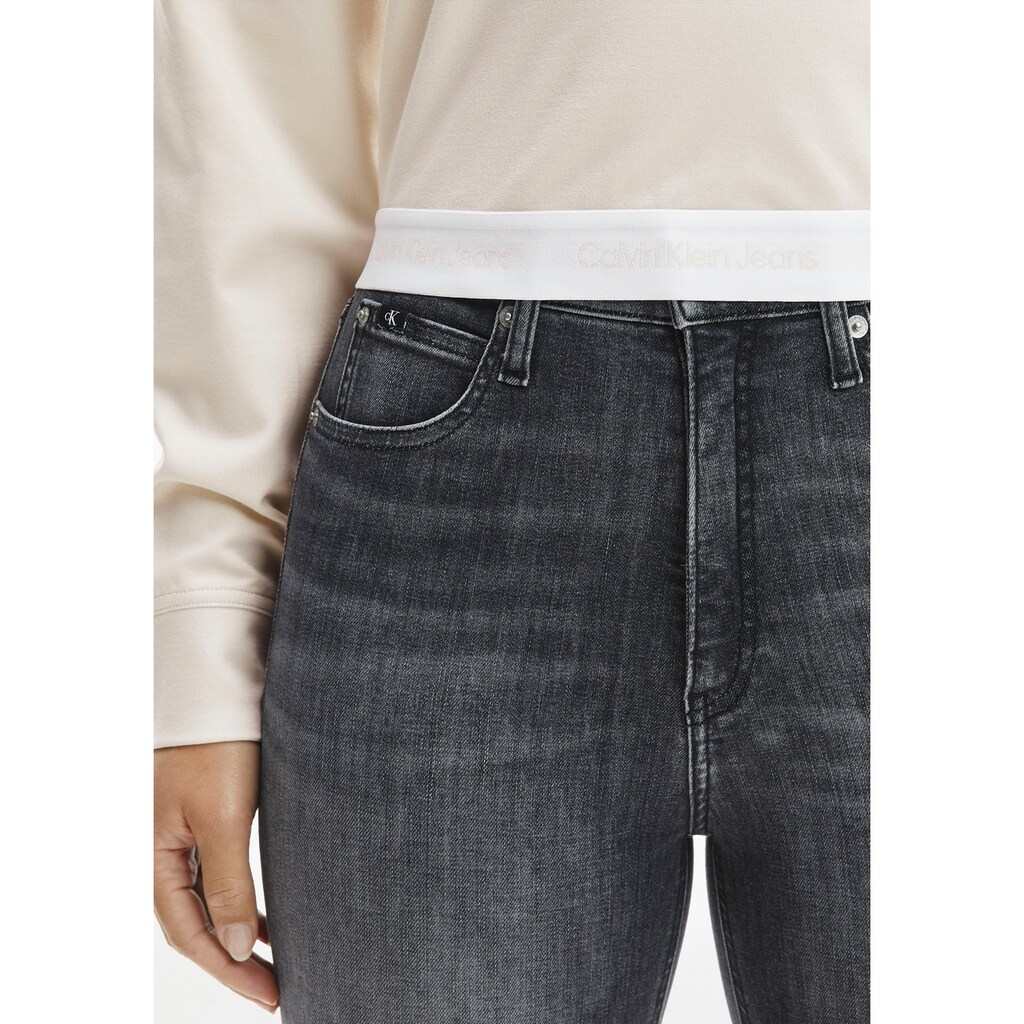 Calvin Klein Jeans Kapuzenshirt »CONTRAST TAPE MILANO HOODIE«, Calvin Klein Jeans Logoschriftzug am Bündchen