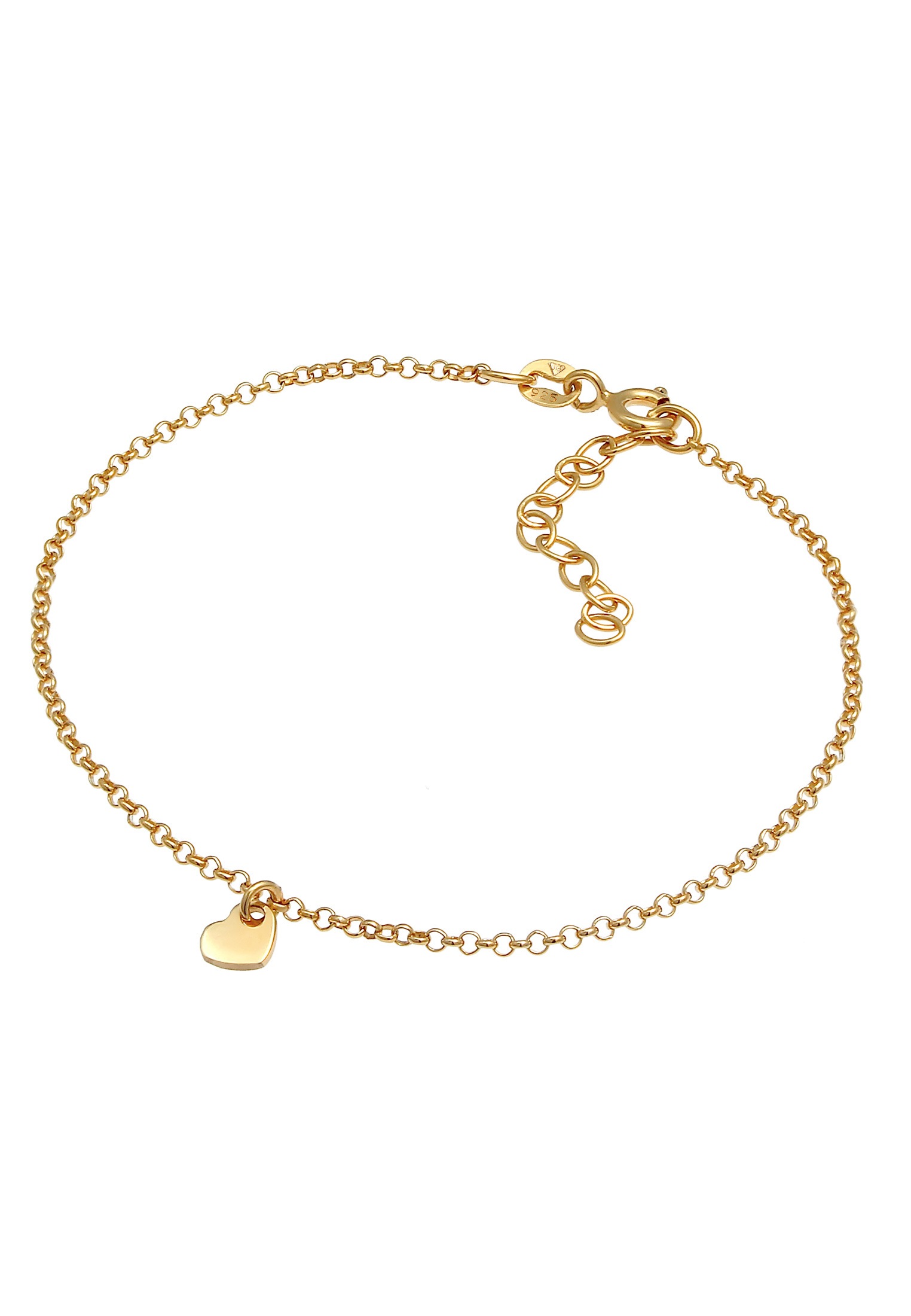 Elli Armkette »Armband Herz Liebe Romantik Erbskette 925 Silber«
