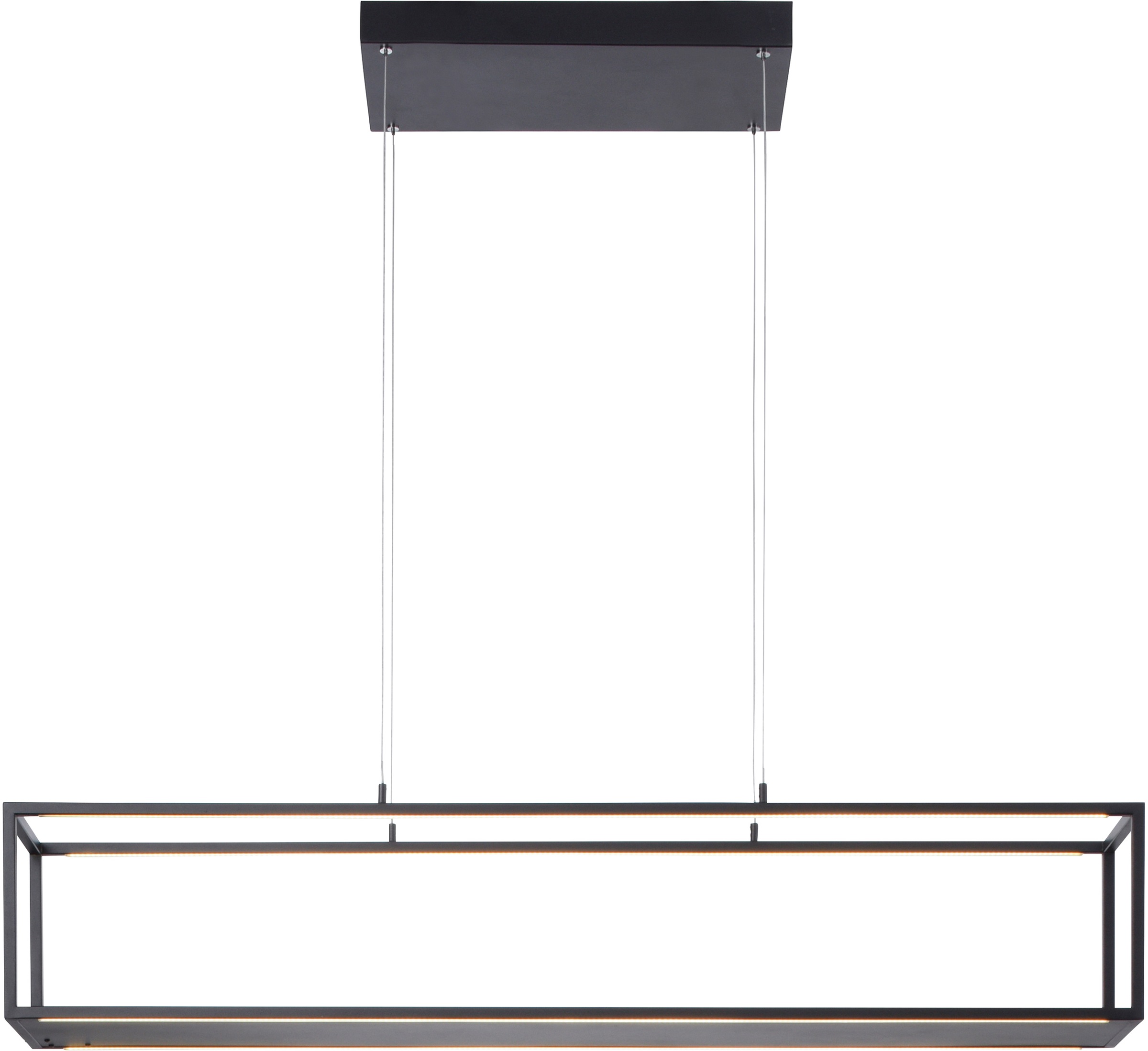 Places of Style LED Pendelleuchte »Cashel«, 4 flammig, Leuchtmittel LED-Board | LED fest integriert, LED Pendelleuchte, warmweißes Licht, 3000 K, inkl 3-Stufen-Touchdimmer