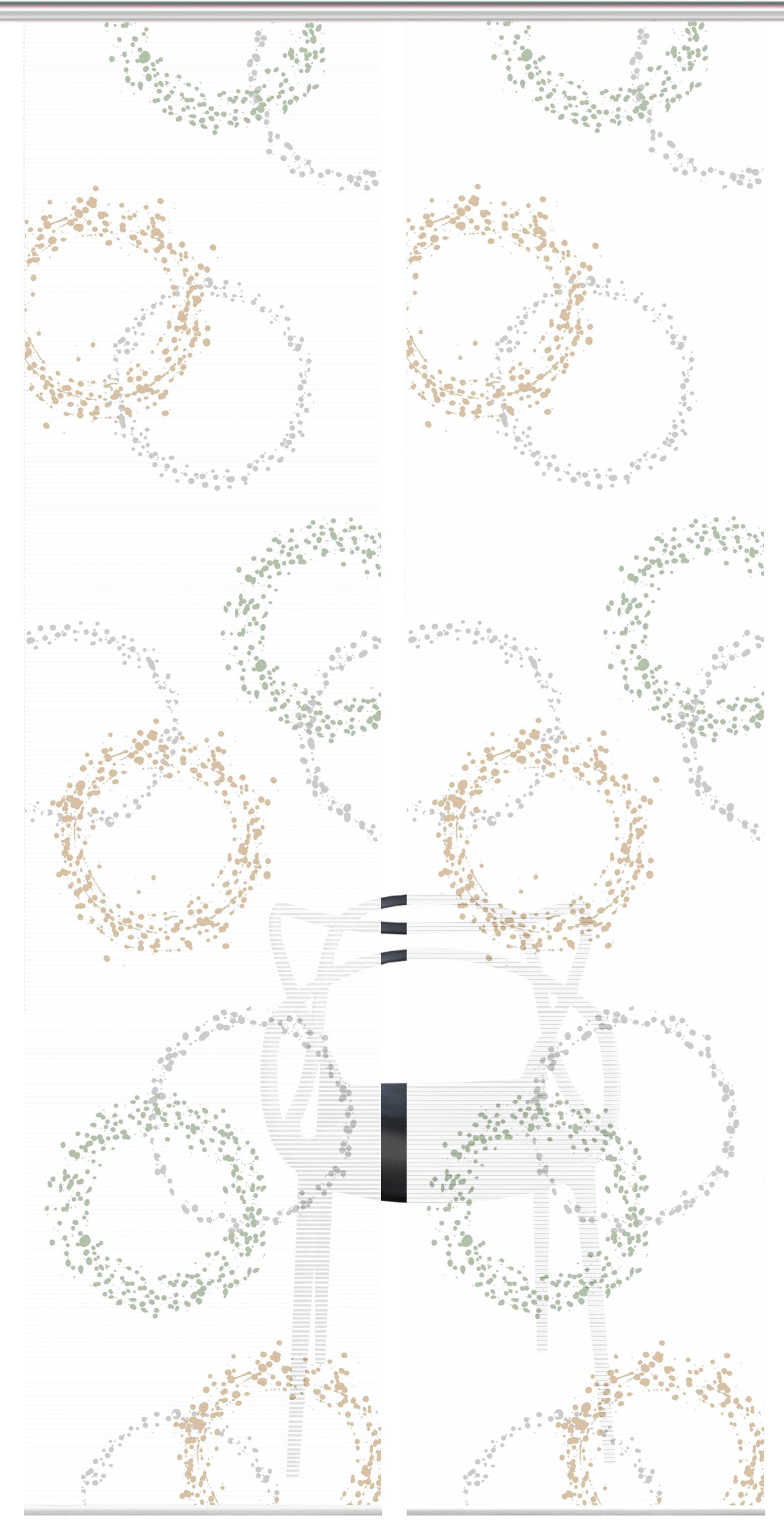 Vision S Schiebegardine »AINUR 2er SET« Paneelwagen 2 Stk. tlg. Schiebevorhang Digidruck 2er Set AINUR