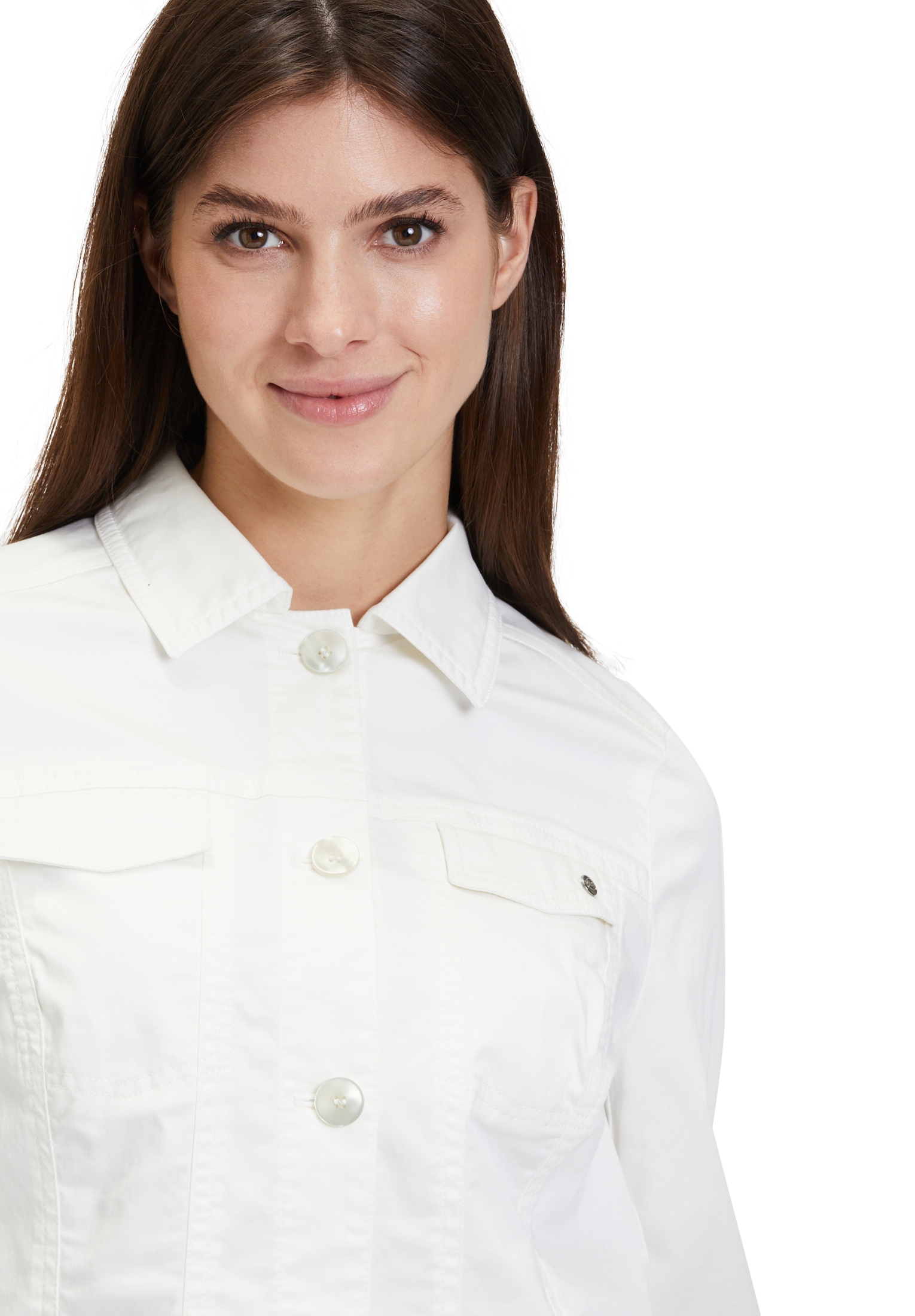 Betty&Co Jeansblazer »Jeansjacke mit Kragen«