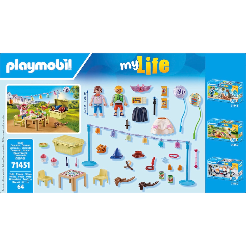 Playmobil® Konstruktions-Spielset »Kostümparty (71451), City Life«, (64 St.)