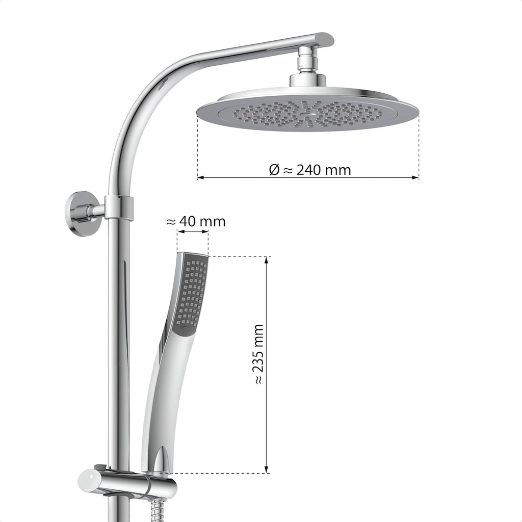 Eisl Duschsystem »STILOVAL«