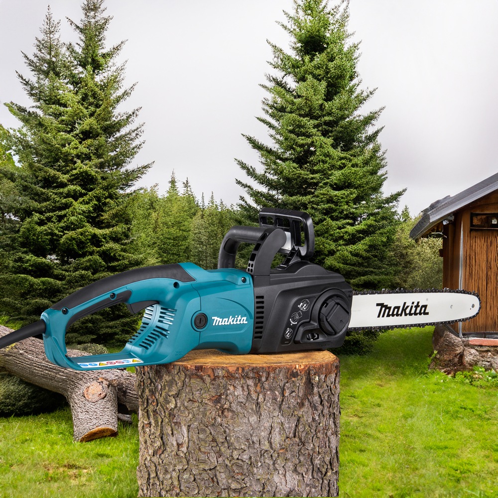 Makita Elektro-Kettensäge »»UC3551AK« 2.000 W, 14 m/s, 35 cm« leistungsfähig,werkzeuglose Kettenspannung +Ketten-und Schienenwechsel