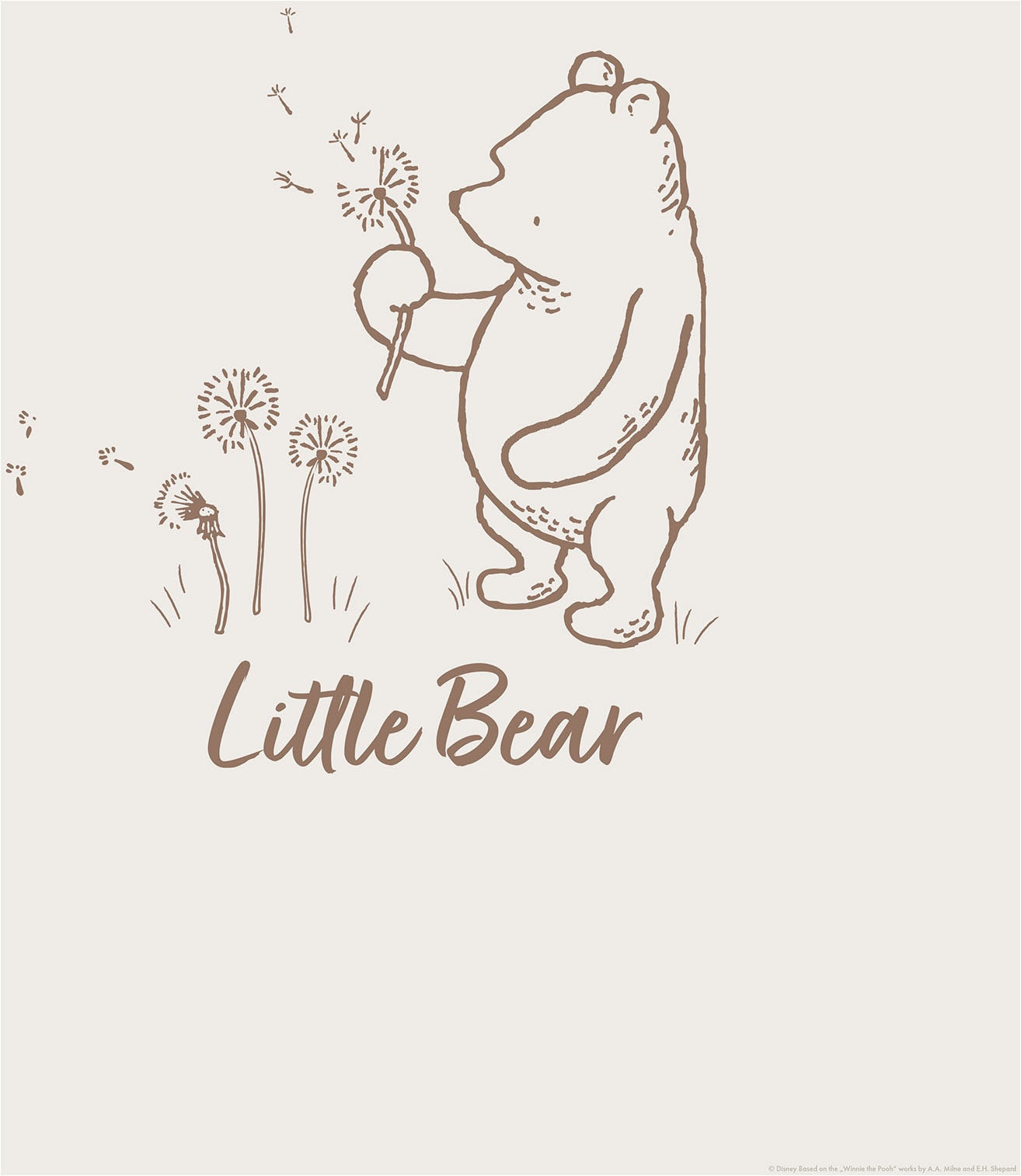 Komar Wandbild »Disney Winnie the Pooh Little Bear«, Disney, (Set, 1 St.), 40 x 50 cm (Breite x Höhe) - Kinderzimmer, Dekoration