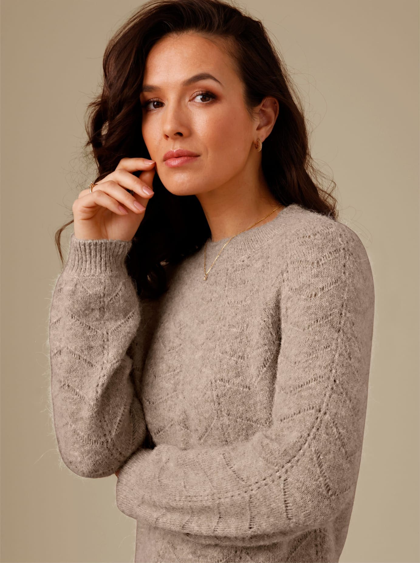CREATION L PREMIUM Ajourpullover »Alpaka-Woll-Mix-Pullover«