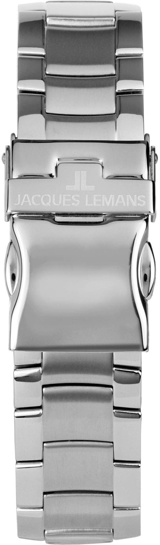 Jacques Lemans Quarzuhr »Derby« Armbanduhr, Herrenuhr, Edelstahlarmband, analog, Tag, kleine Sekunde