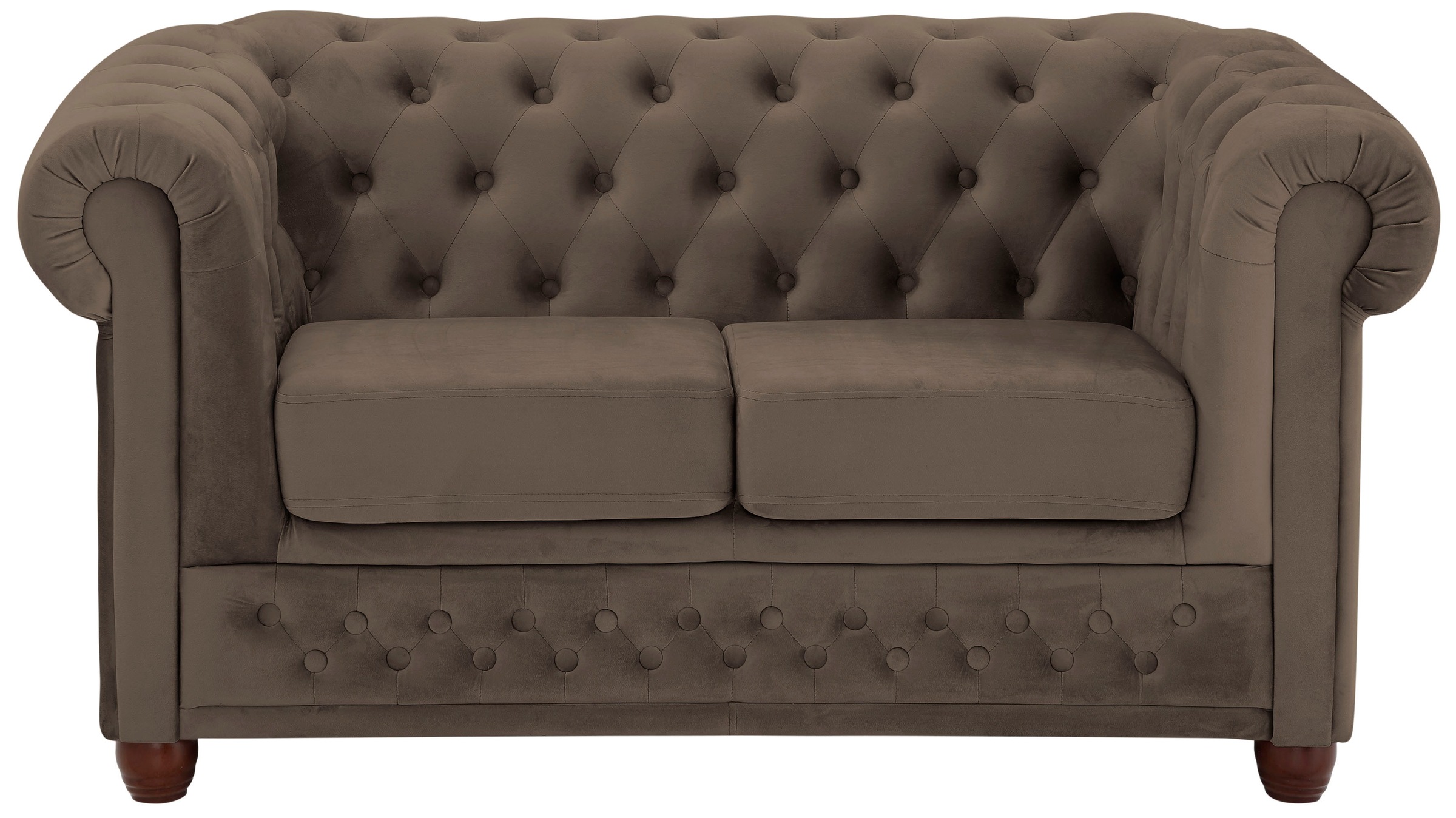 Home affaire Chesterfield-Sofa »New Castle«, mit hochwertiger Knopfheftung in Chesterfield-Design, B/T/H: 148/86/72