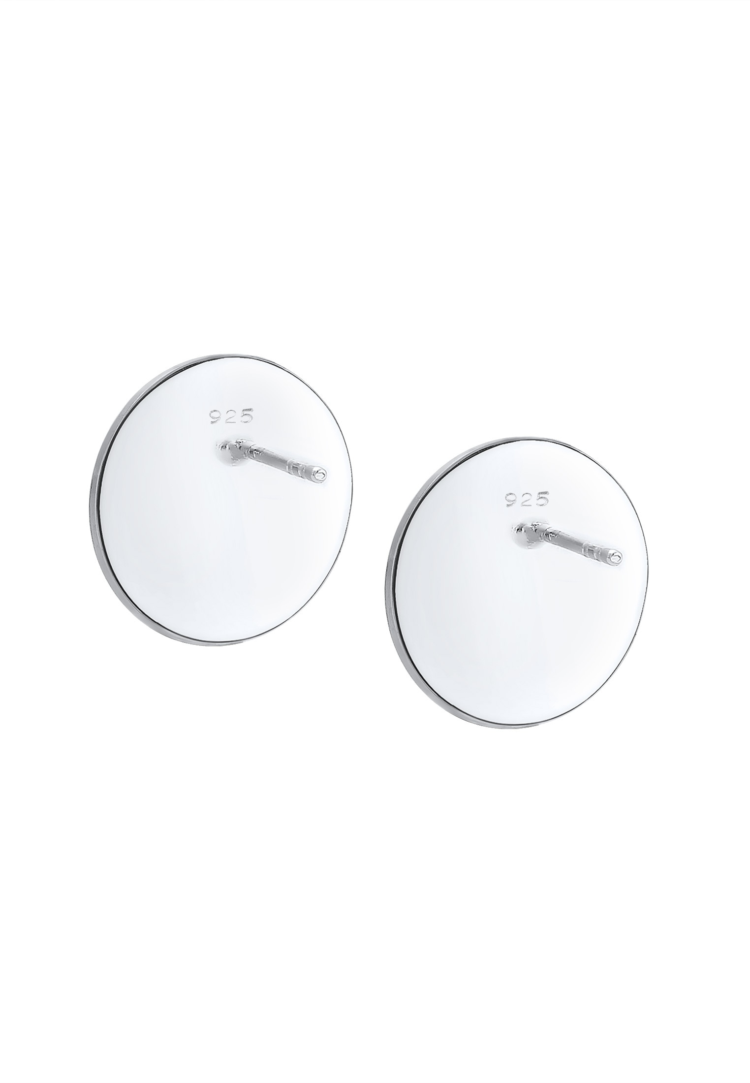 Elli Paar Ohrstecker »Ohrringe Ohrstecker Geo Kreis Matt Basic Cool 925er Silber«