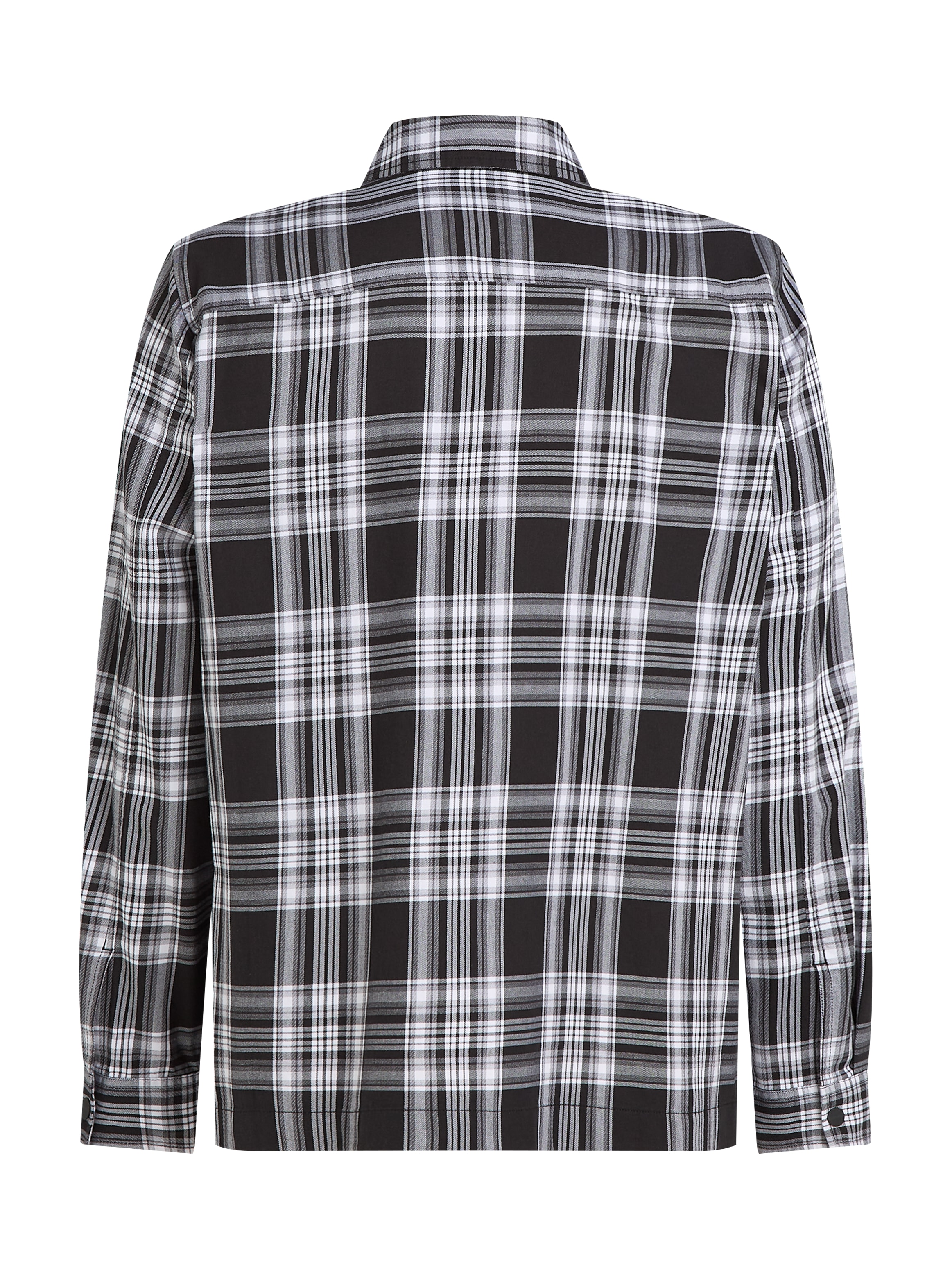 Calvin Klein Karohemd »TWILL CHECK SNAPS OVERSHIRT«, mit Logoprint