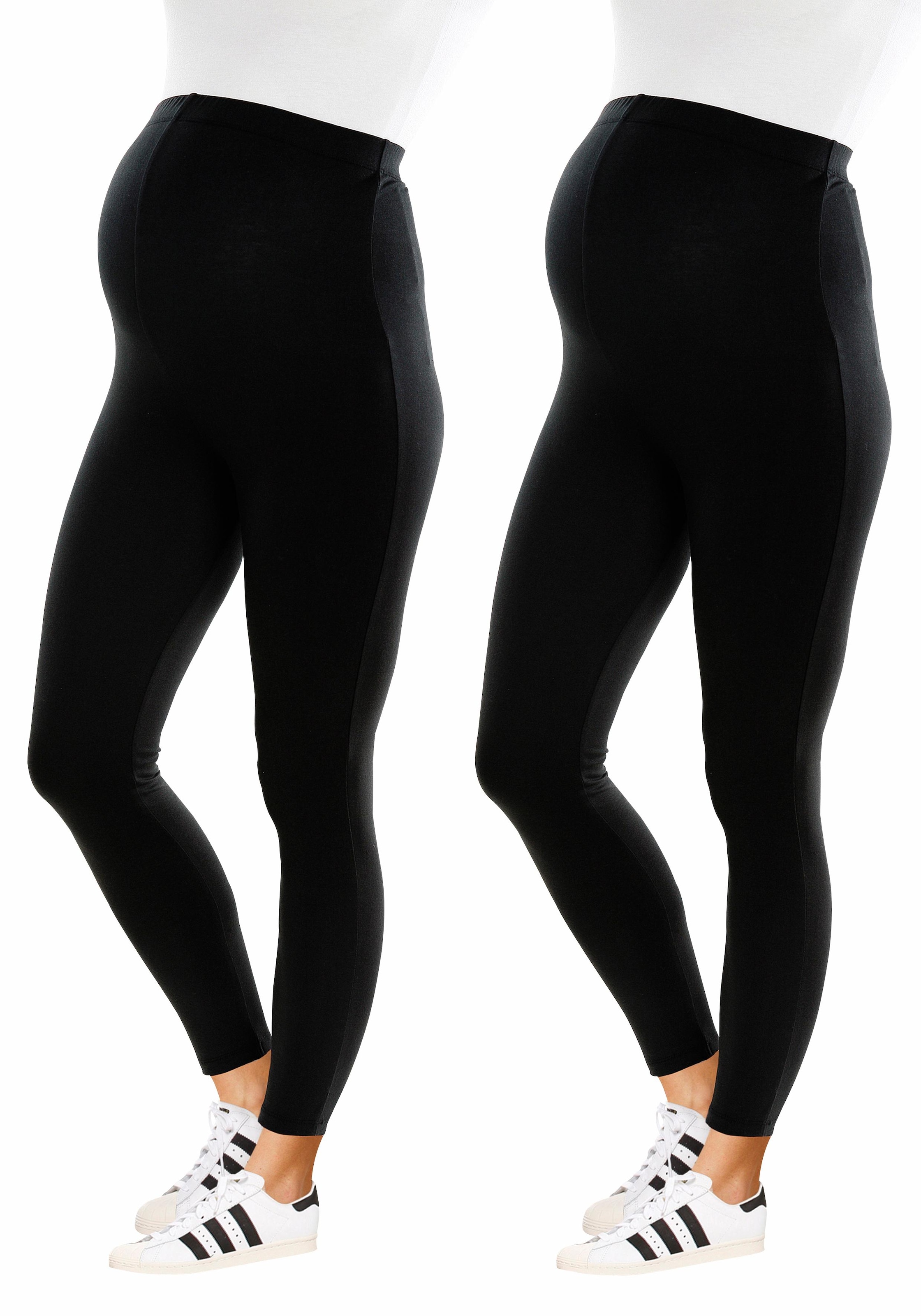 Neun Monate Umstandsleggings », 2er Pack Hosen für Schwangerschaft und Stillzeit«, (Packung, 2 tlg.), lange Form