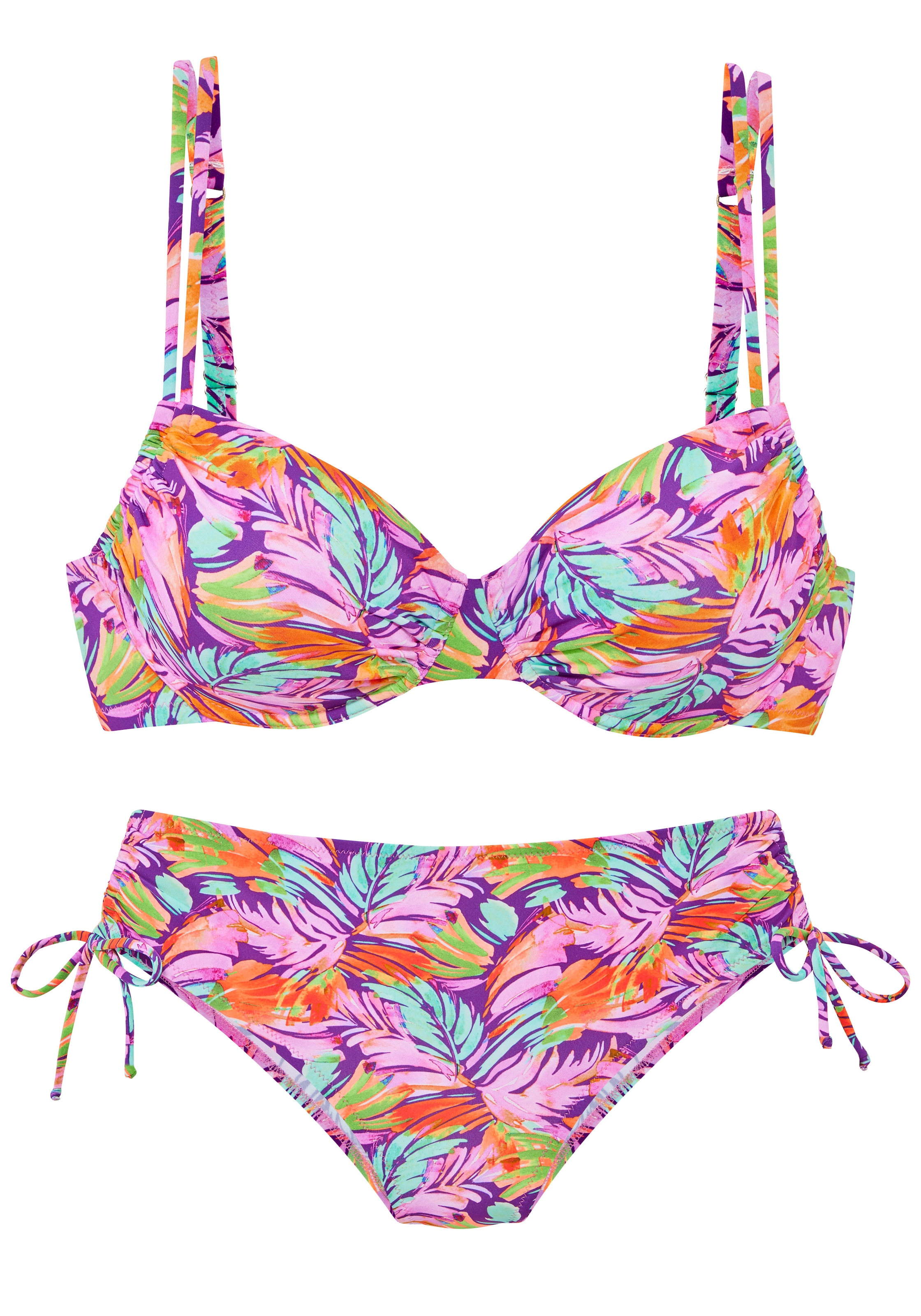 Vivance by Lascana Bügel-Bikini mit farbenfrohem Blätterdruck