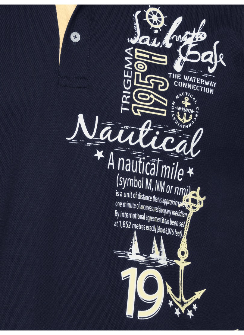 Trigema Poloshirt »TRIGEMA Poloshirt mit maritimem Printmotiv«, (1 tlg.)