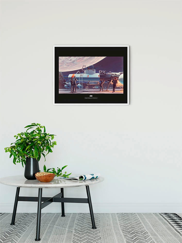 Komar Bild »Star Wars Classic RMQ Yavin Hangar« Star Wars 1 Stk. tlg. Wandbild zur Dekoration im Kinderzimmer - ohne Rahmen