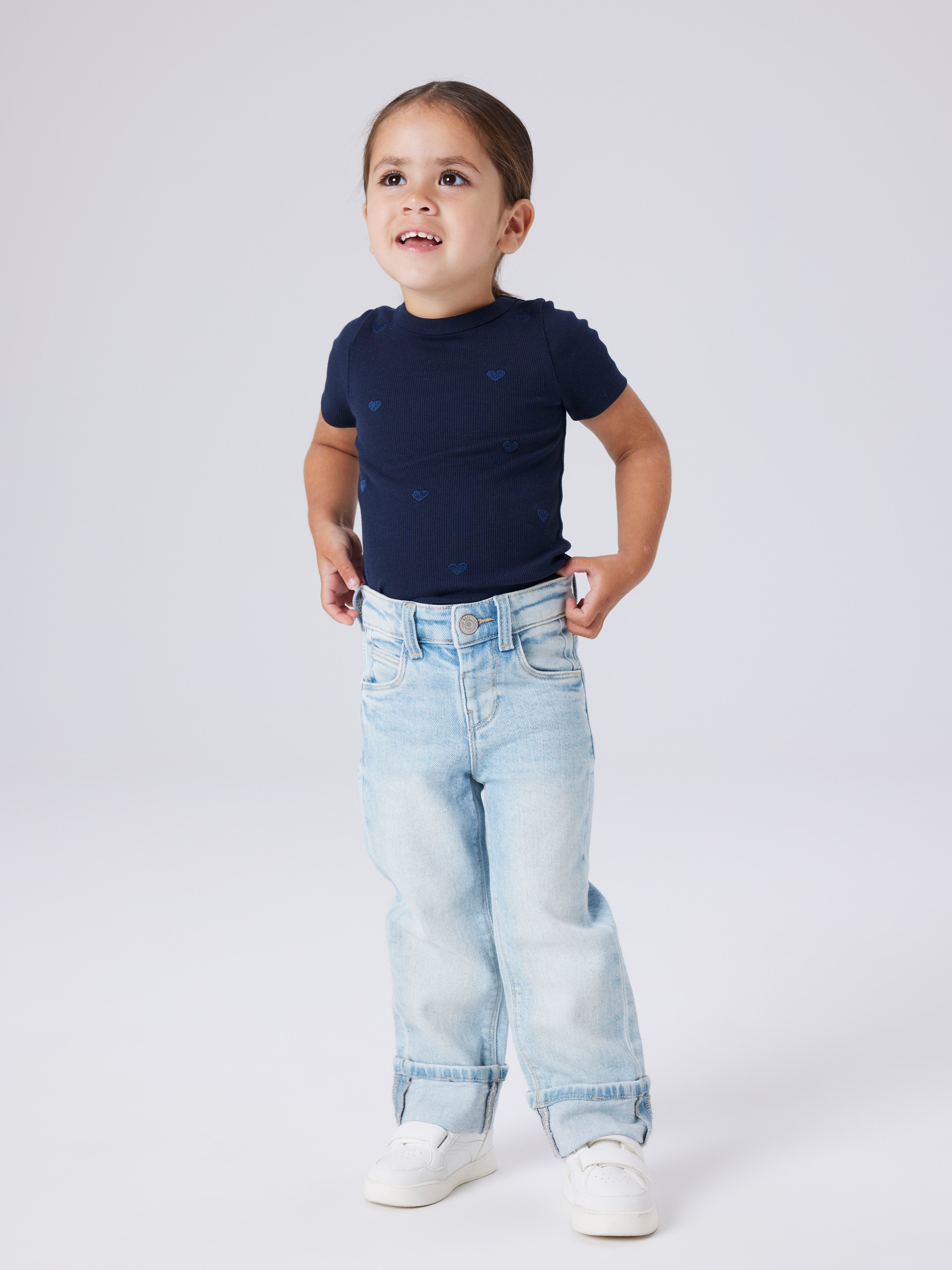 Name It Straight-Jeans »NMFROSE STRAIGHT FOLD JEANS 4224-AZ NOOS«
