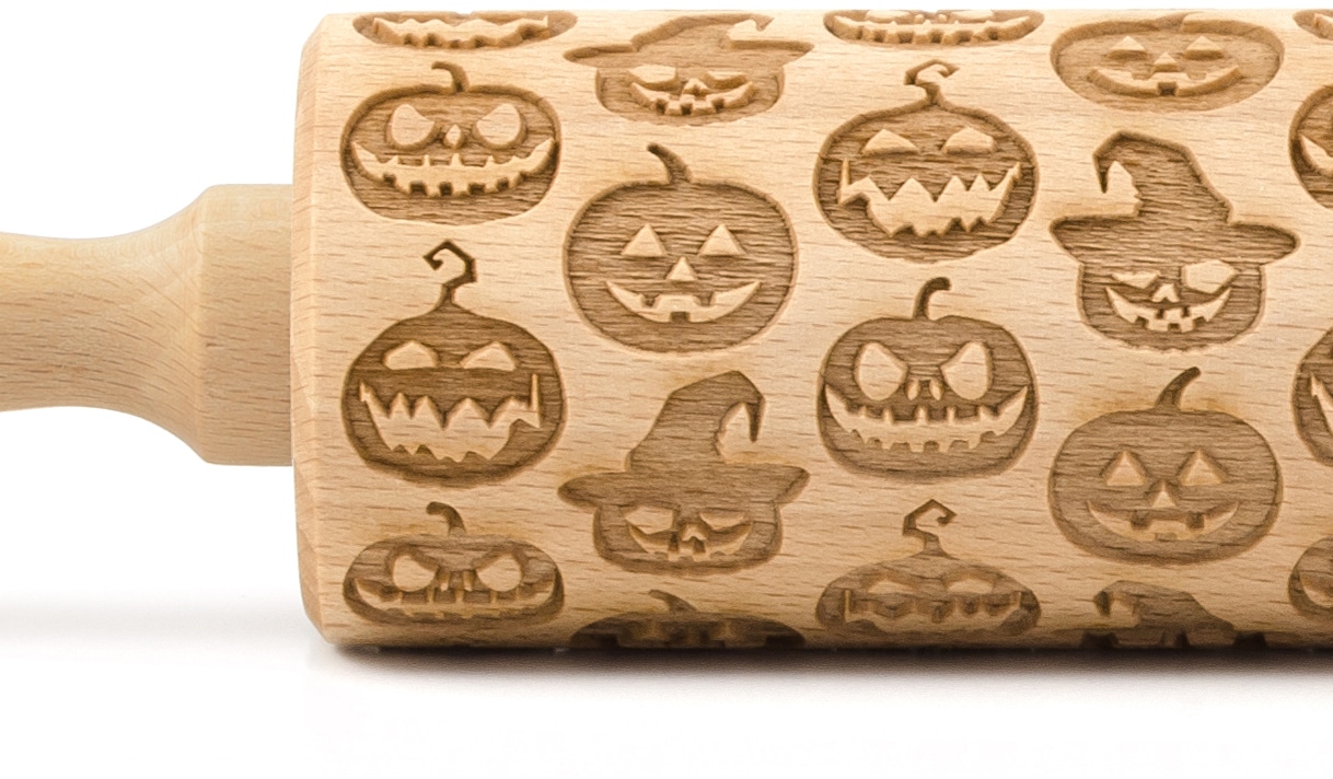 folkroll Teigroller »3D-Motiv-Teigrolle« Halloween