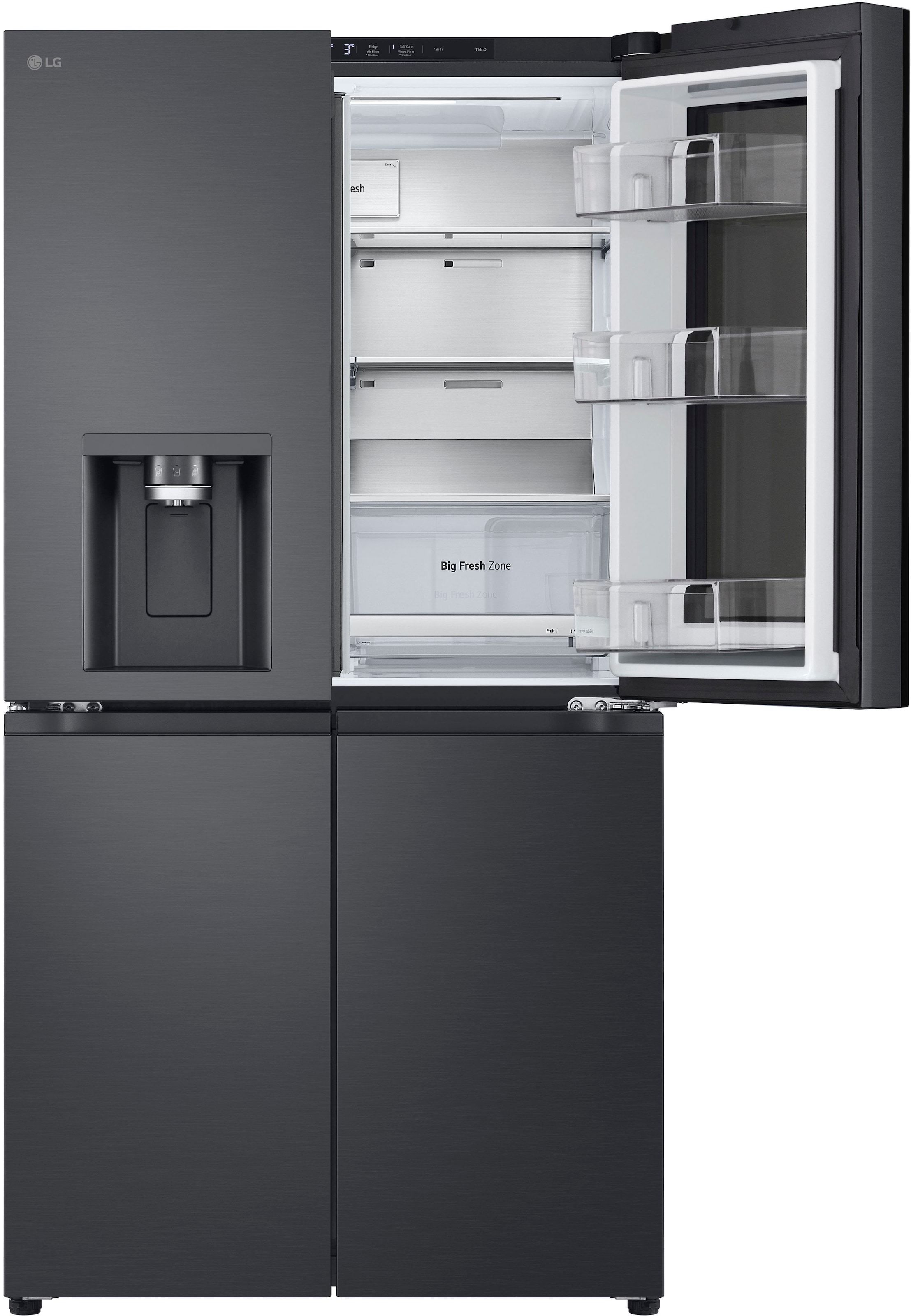 LG Multi Door »GMG960EVEE«, InstaView®: zweimal klopfen, reinschauen! mit Craft Ice - Spender