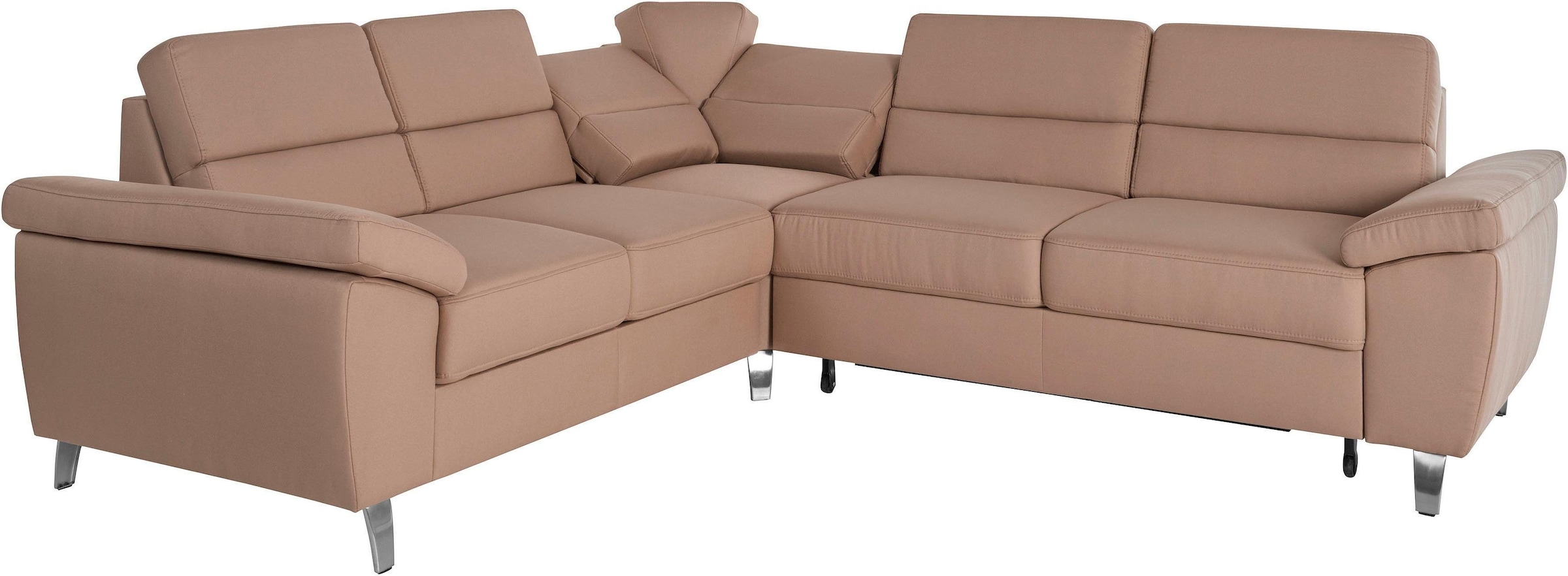 sit&more Ecksofa »Sorano L-Form«, wahlweise mit Bett- und Relaxfunktion, inkl. Bettkasten