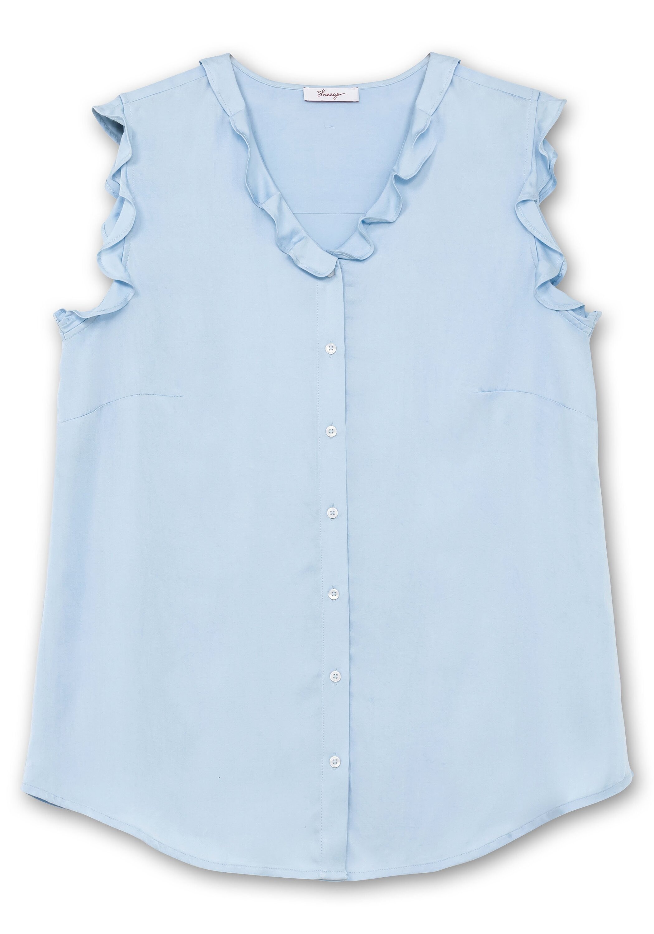 Sheego Rüschenbluse »Bluse in ärmelloser Form mit Volants«