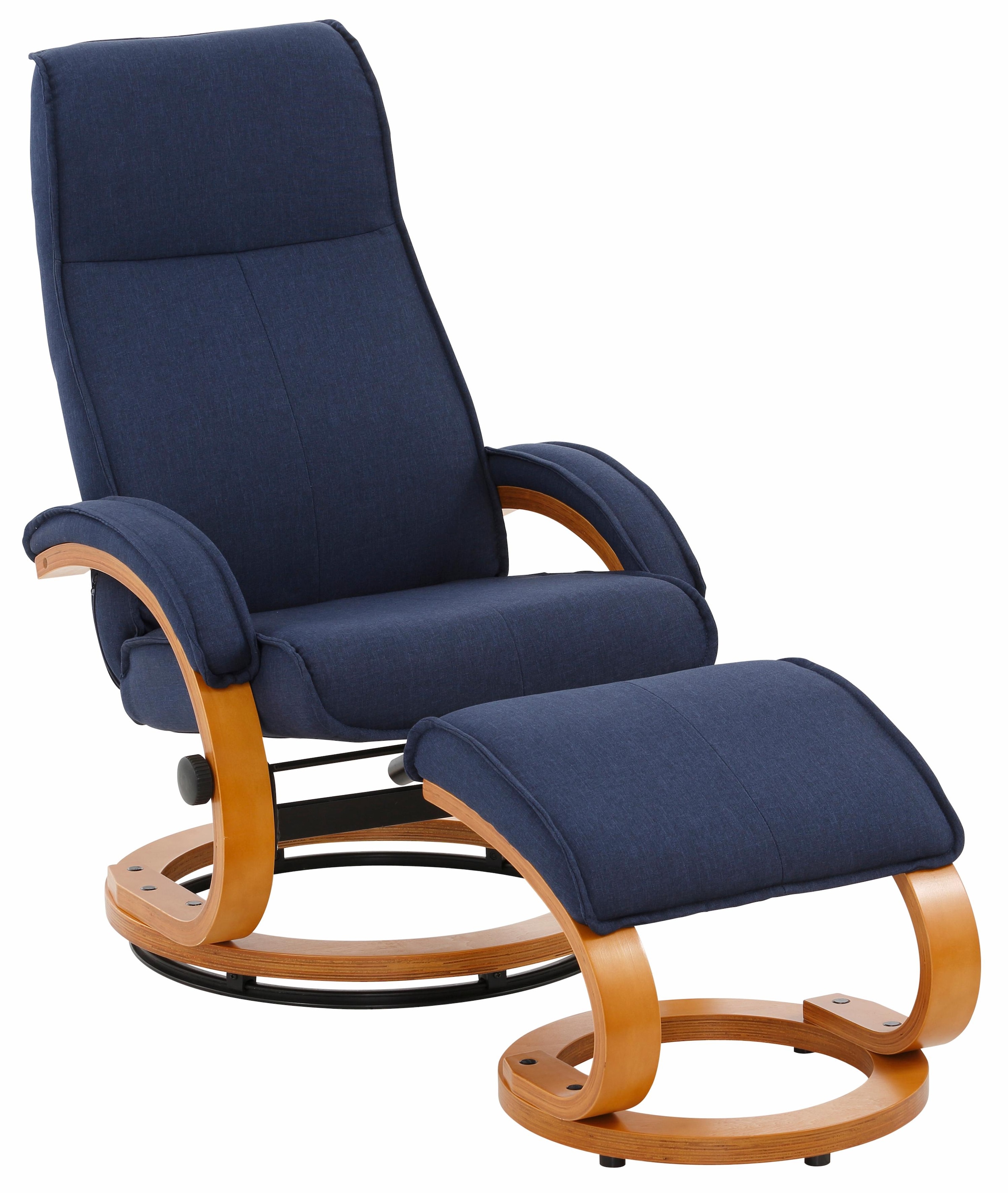 Home affaire Relaxsessel »Paris, TV-Sessel mit Hocker und manueller Liegefunktion«, (Set, 2 St., bestehend aus Sessel und Hocker), Set (Sessel und Hocker), Dreh- und Kippfunktion