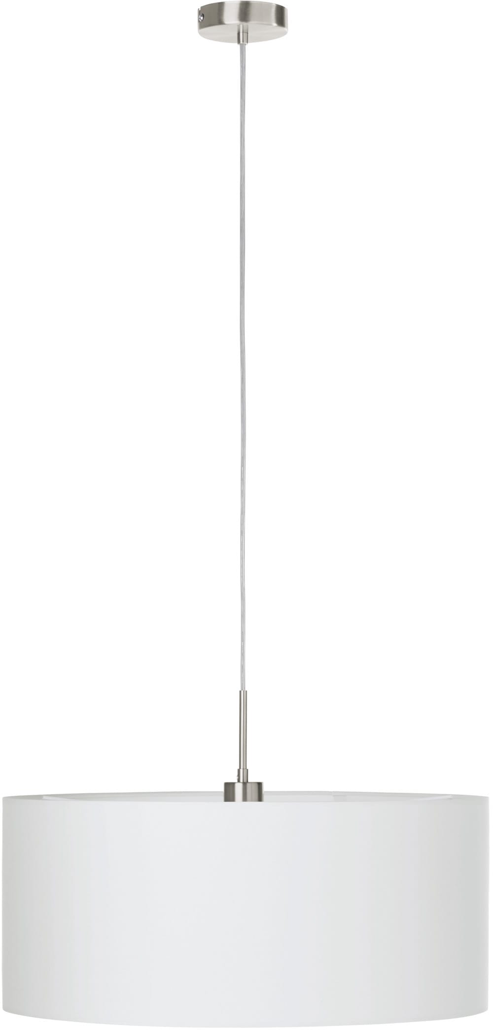 EGLO Hängeleuchte »PASTERI«, 1 flammig-flammig, weiß / Ø53 x H110 cm /  exkl. 1 x E27 (je max. 60W) / Lampe aus Stoff online kaufen | mit 3 Jahren  XXL Garantie