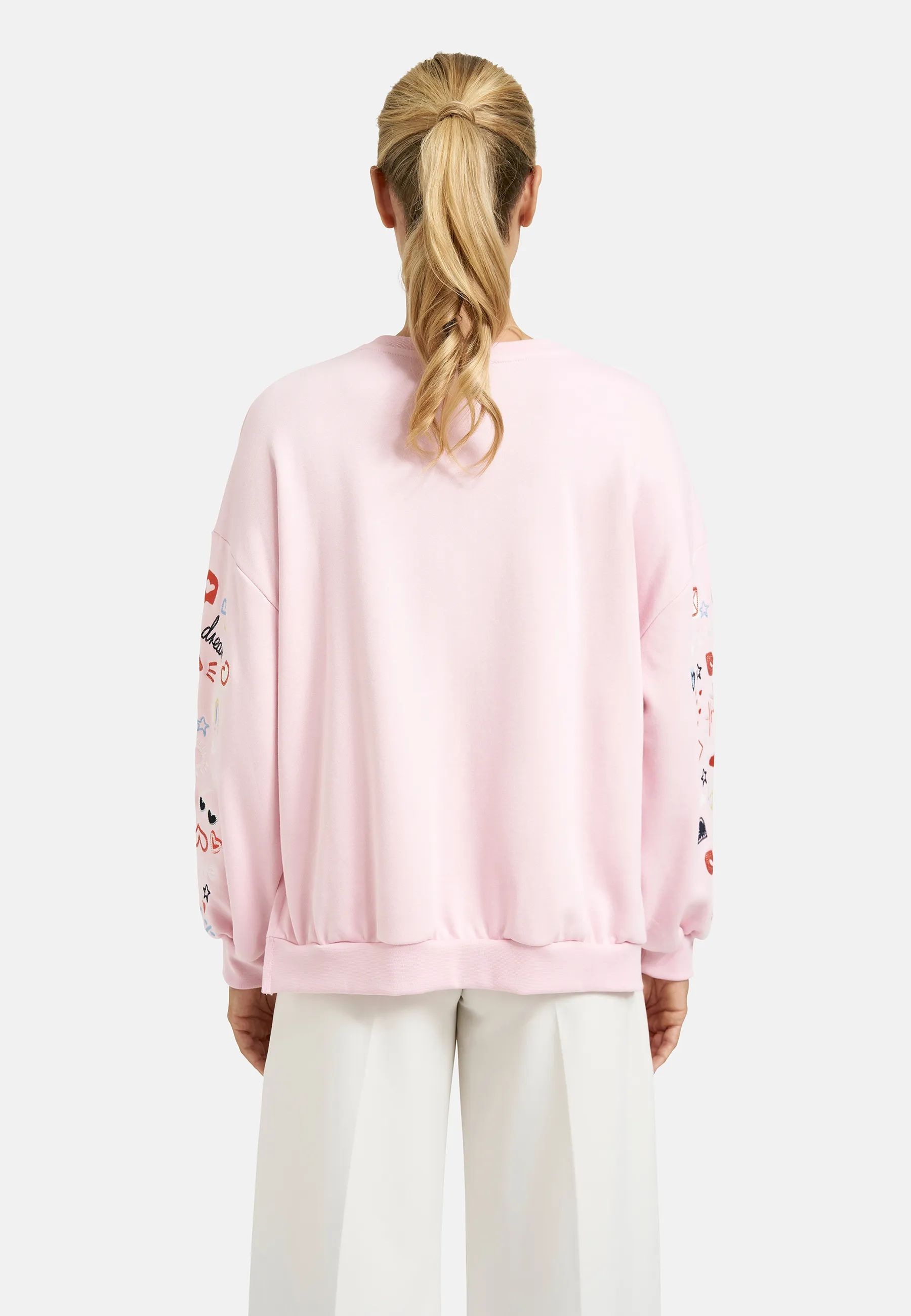 Smith & Soul Sweatshirt , mit V-Ausschnitt, Oversize, bestickt
