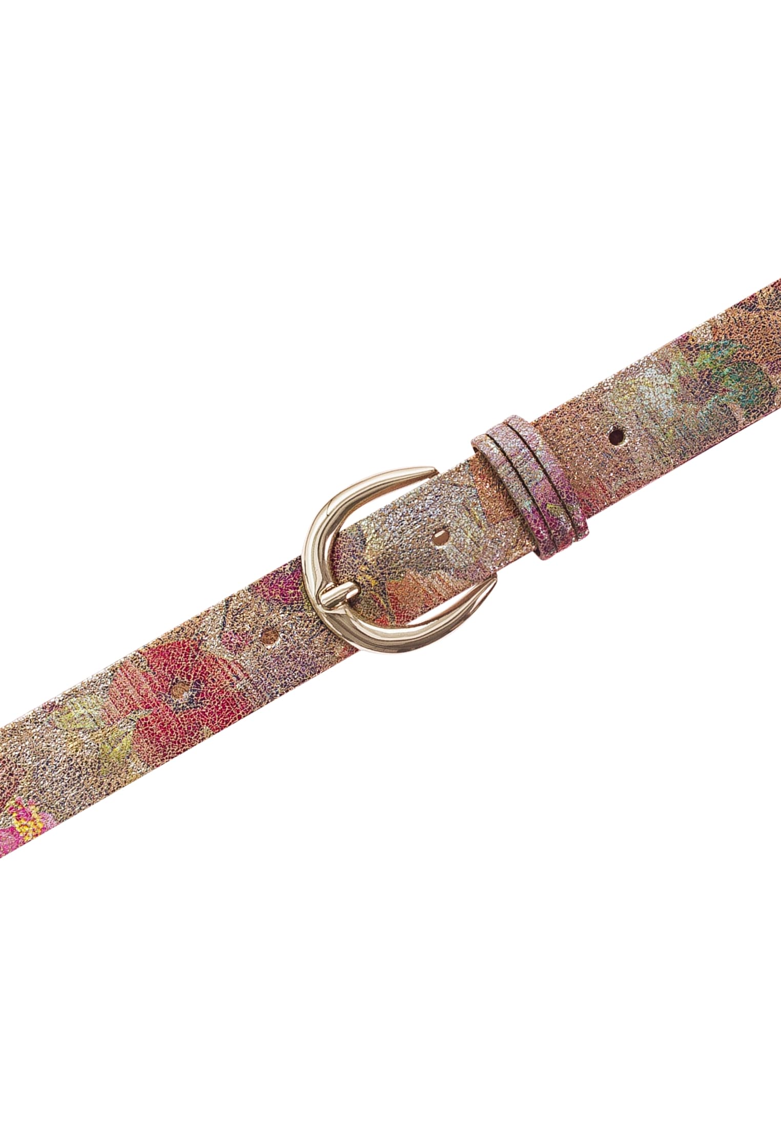 Tamaris Ledergürtel »"Cecilia Gold"« Florales Muster im Metallic-Design oder Animal-Look, 3 cm breit