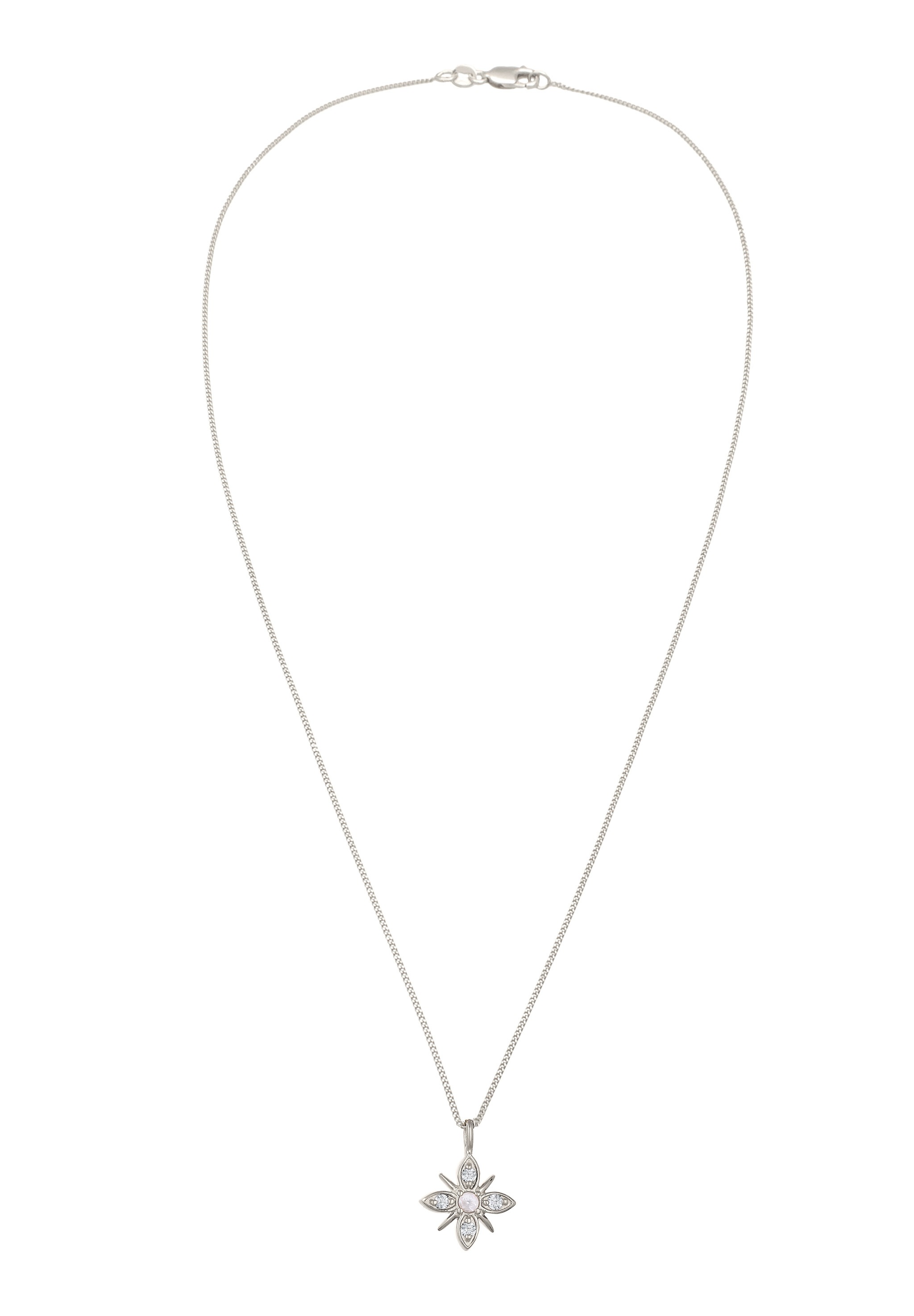 Elli DIAMONDS Kette mit Anhänger »Halskette Laborgezüchtete Diamanten Weiß Brillantschliff (0.015 ct) 925 Sterling Silber«