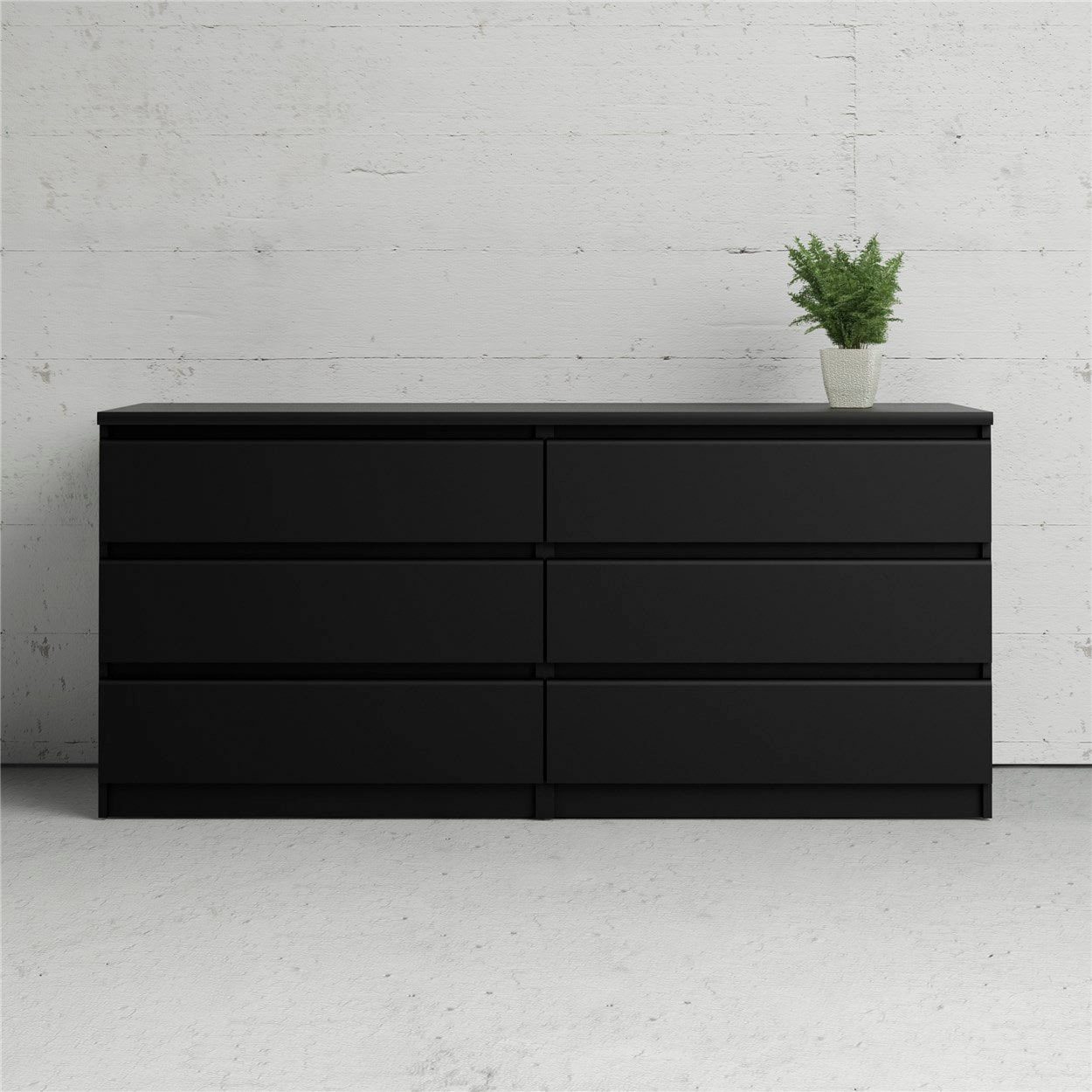 INOSIGN Kommode »Naia, Aufbewahrung, Schubladenschrank, Sideboard,«, Sideboard mit 6 Schubladen, Breite 153 cm, Höhe 70 cm