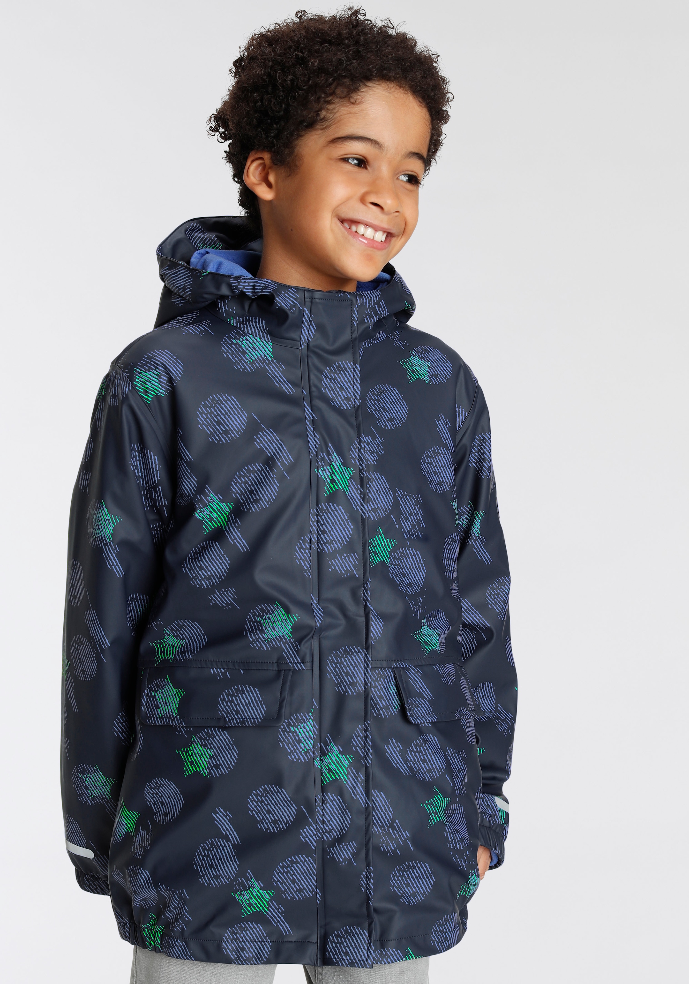 3-in-1-Funktionsjacke alle Fleecejacke«, Scout Kapuze, für »Regenjacke ♕ bei fast (Set), mit Wetterlagen +