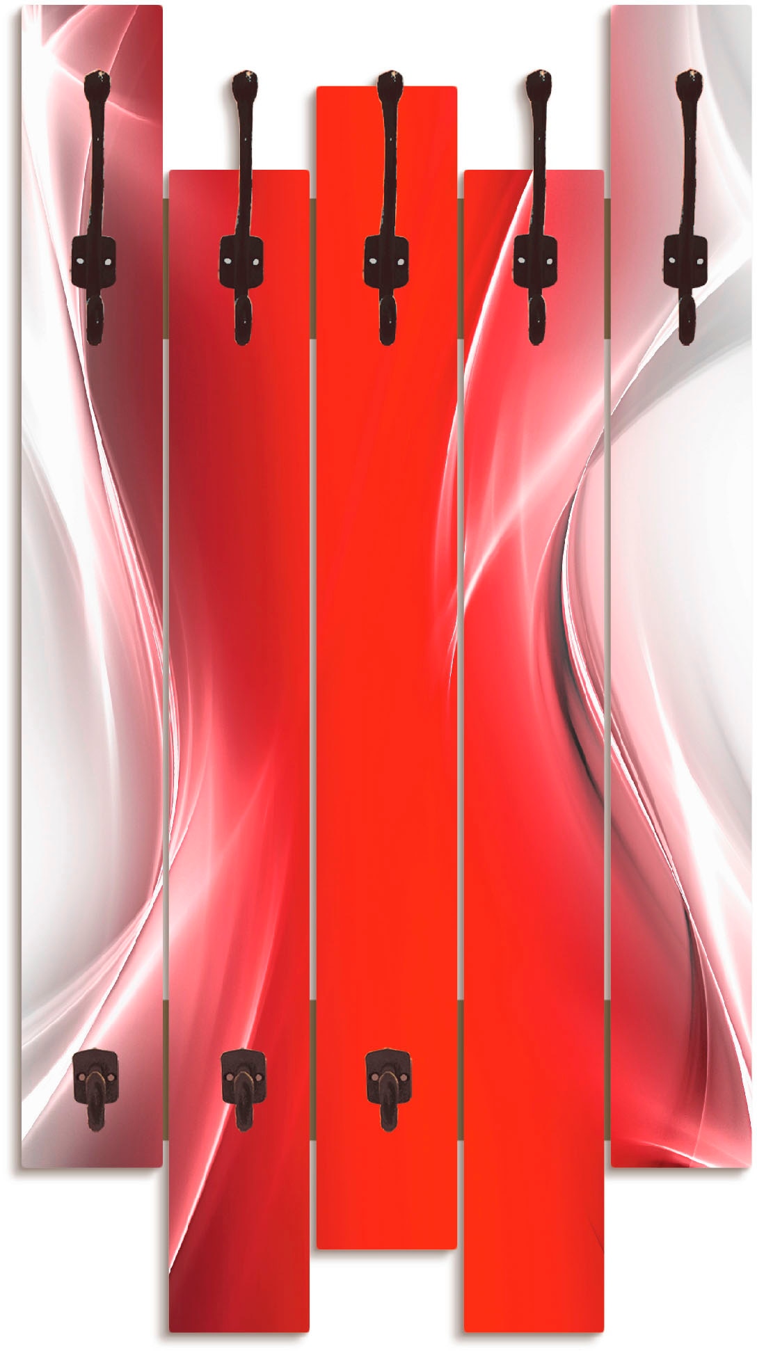 Garderobenleiste »Kreatives Element Rot für Ihr Art-Design«, teilmontiert